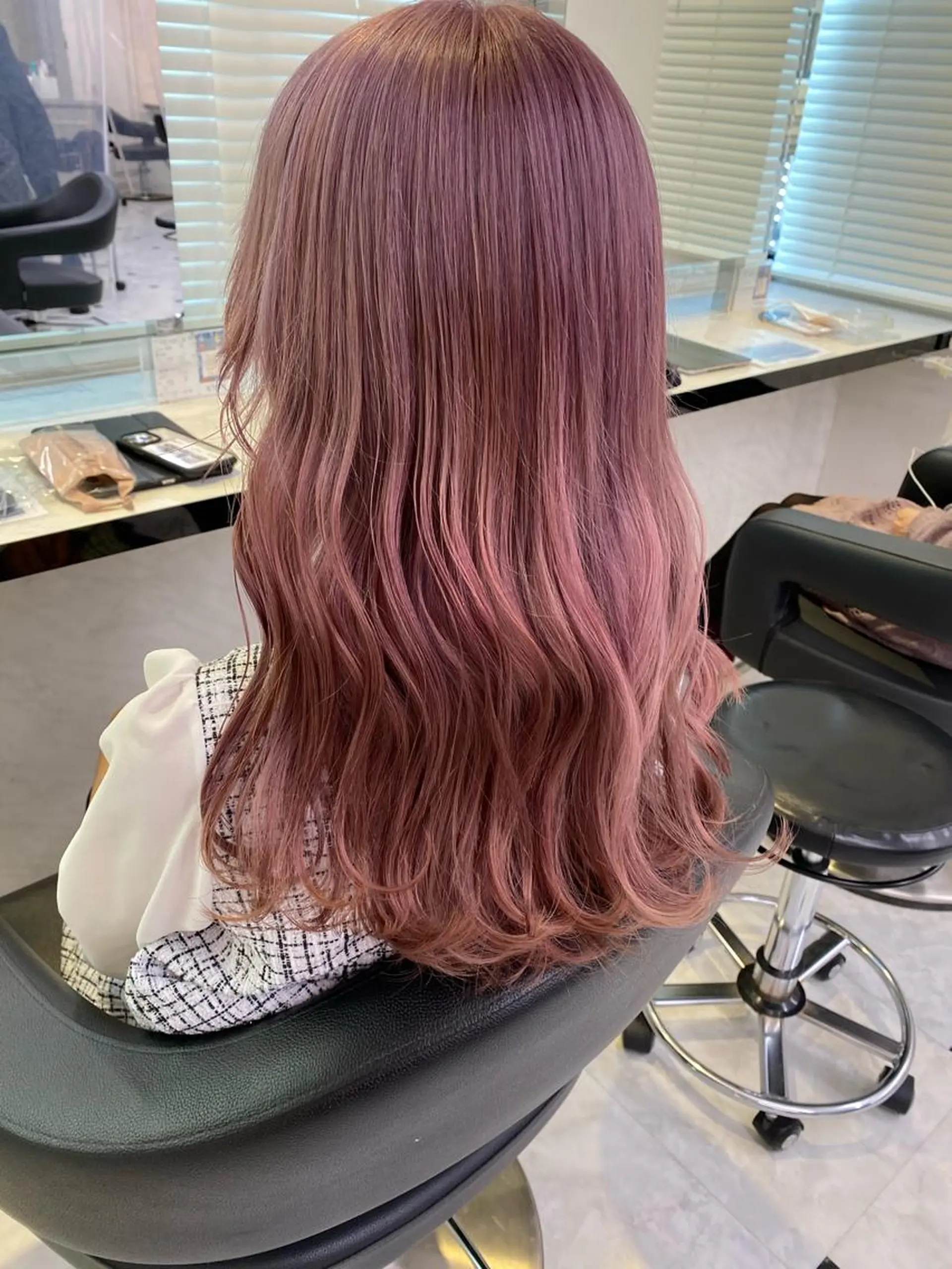 ロング カラー ヘアアレンジ ダブルカラー 韓国ヘアKYONのヘアスタイル