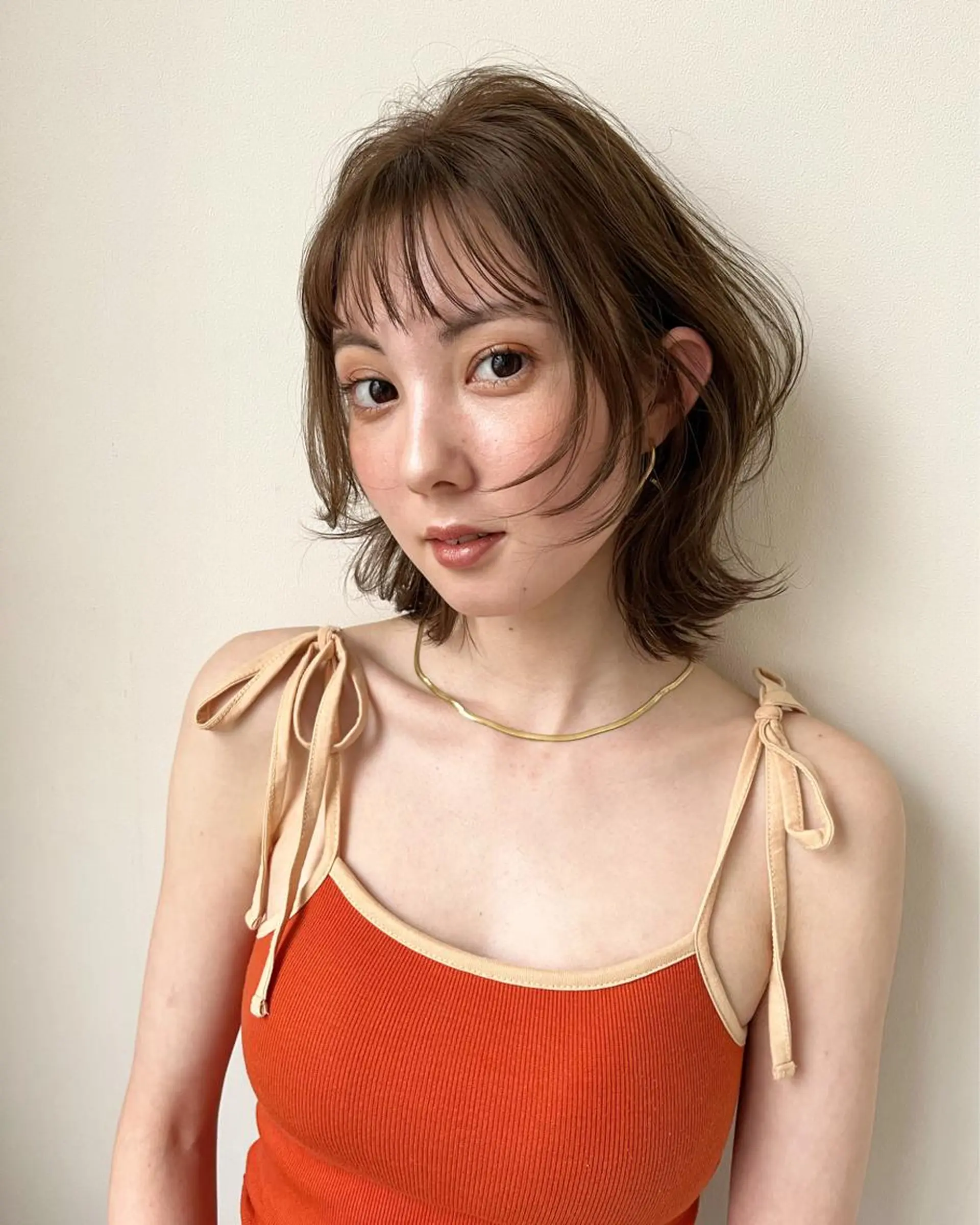 ミディアム カラー ヘアアレンジ カット ヘアカラー トリートメント サソウ ユリエ🥥のヘアスタイル