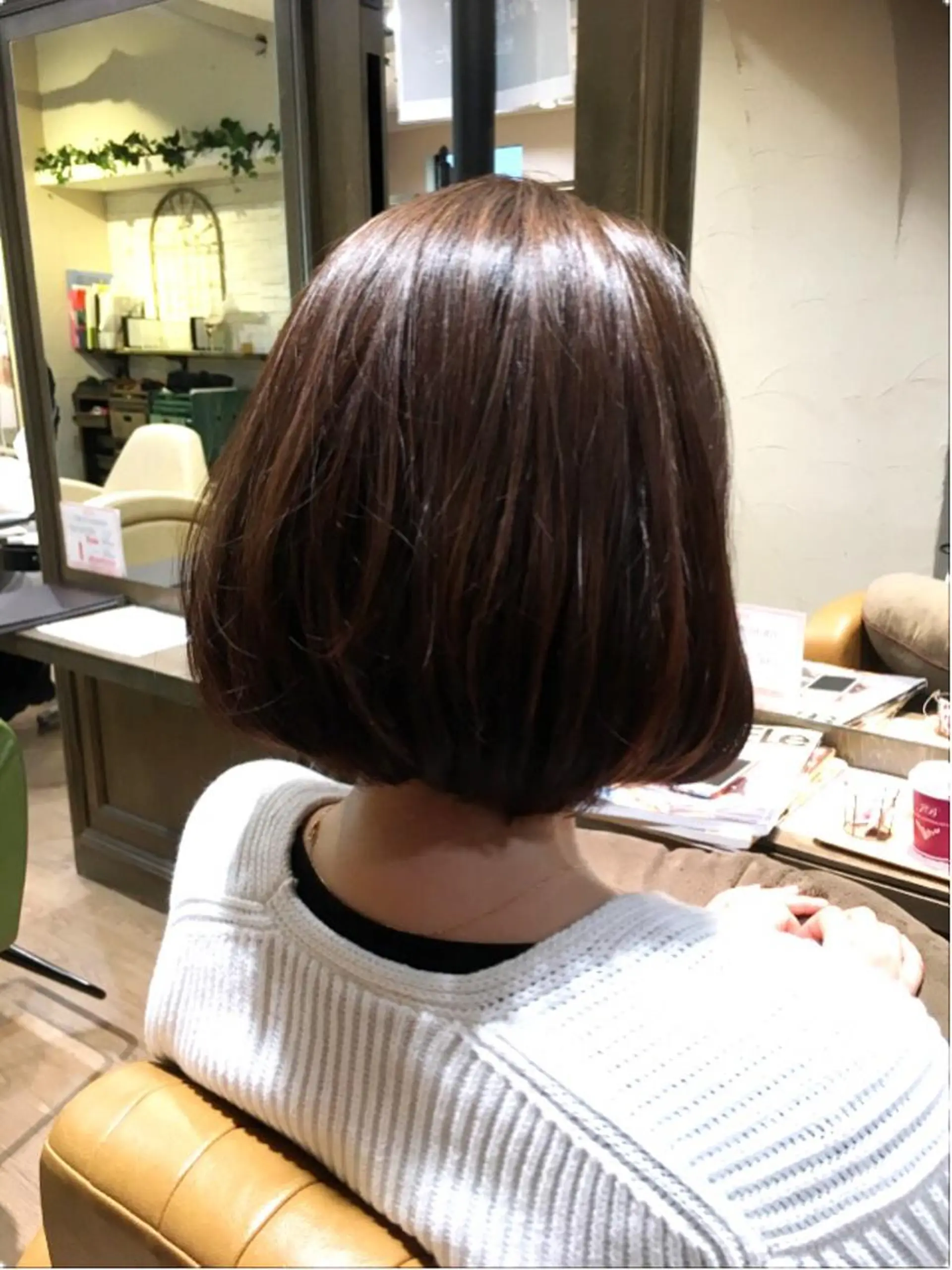 ミディアム カラー ボブ MODE K's塚口 かどやのヘアスタイル