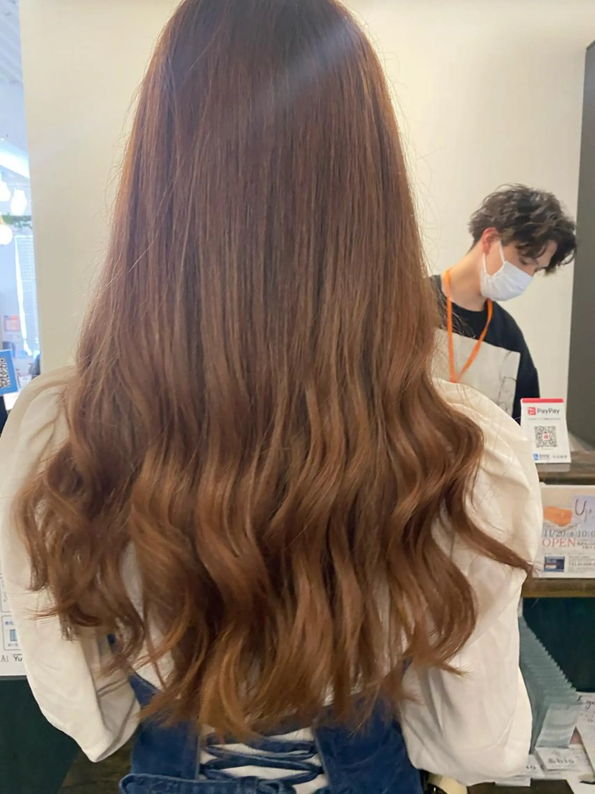 セミロング カラー ヘアアレンジ new.本川越店所属・くせ毛多毛特化 高橋　淳のヘアスタイル