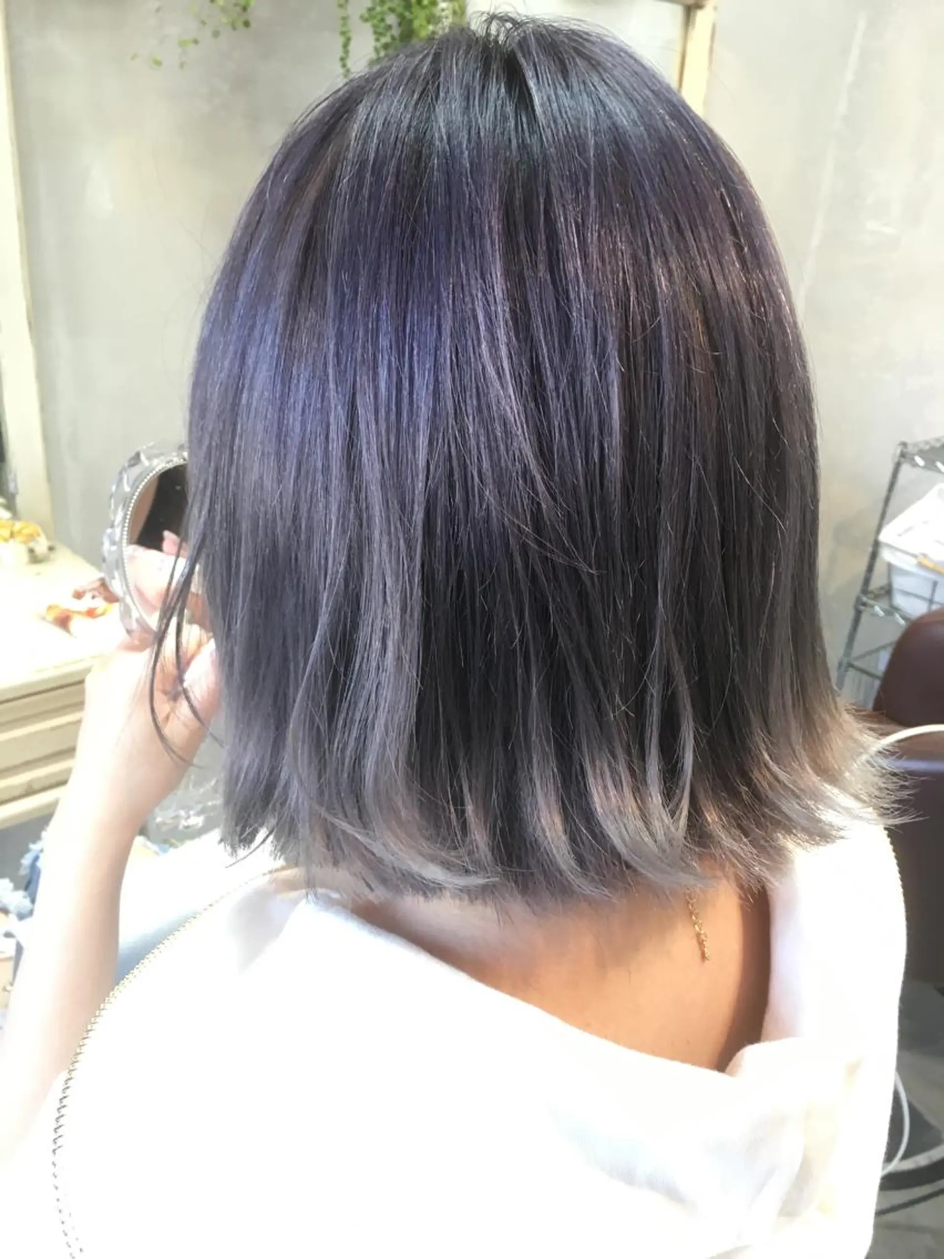 ショート カラー ヘアアレンジ グラデーションカラー ラベンダーカラー autre所属・大久保 ひでなりのヘアスタイル