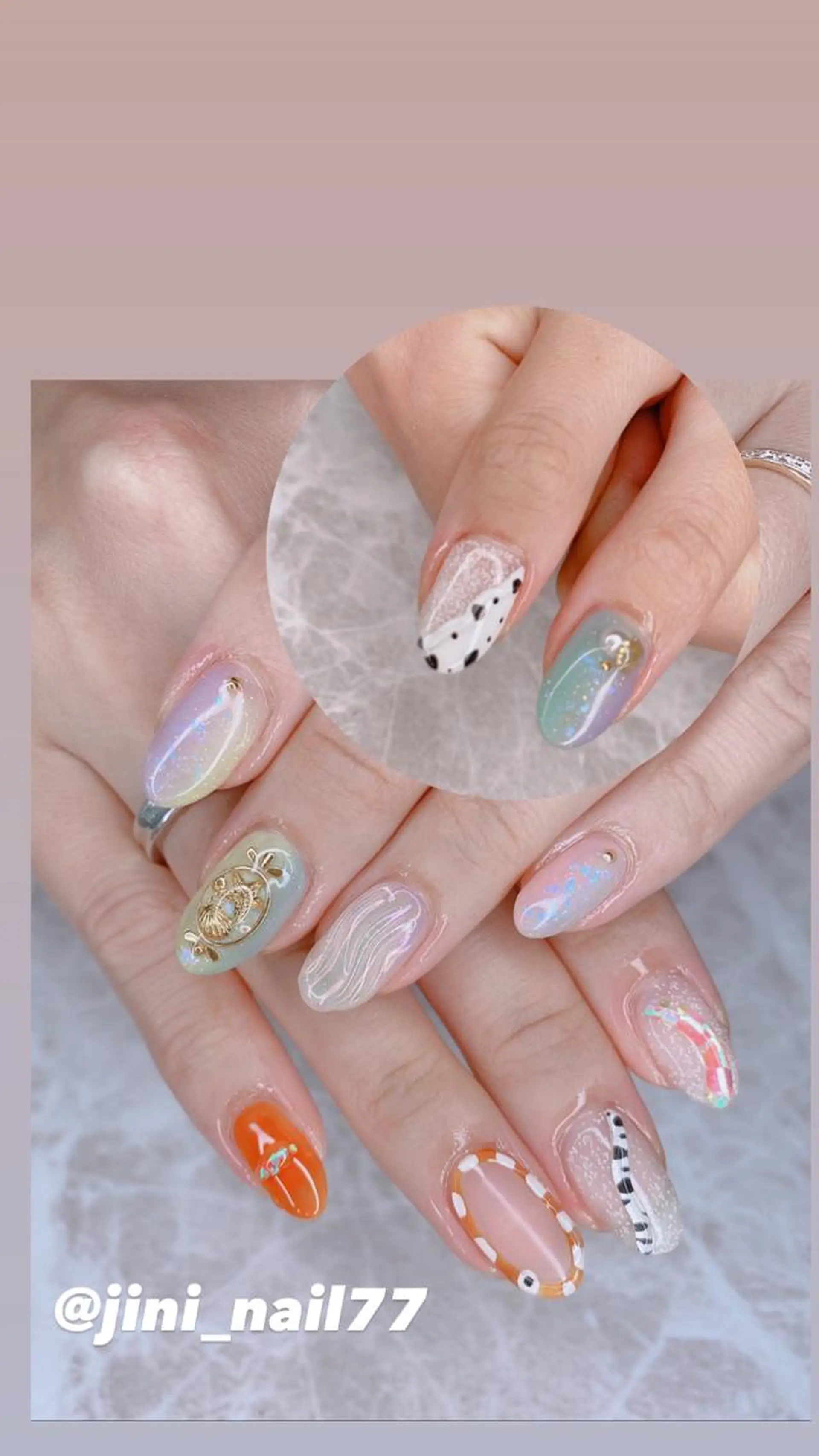 ネイル ハンドネイル JINI NAIL所属・ジニ ネイルのネイルデザイン