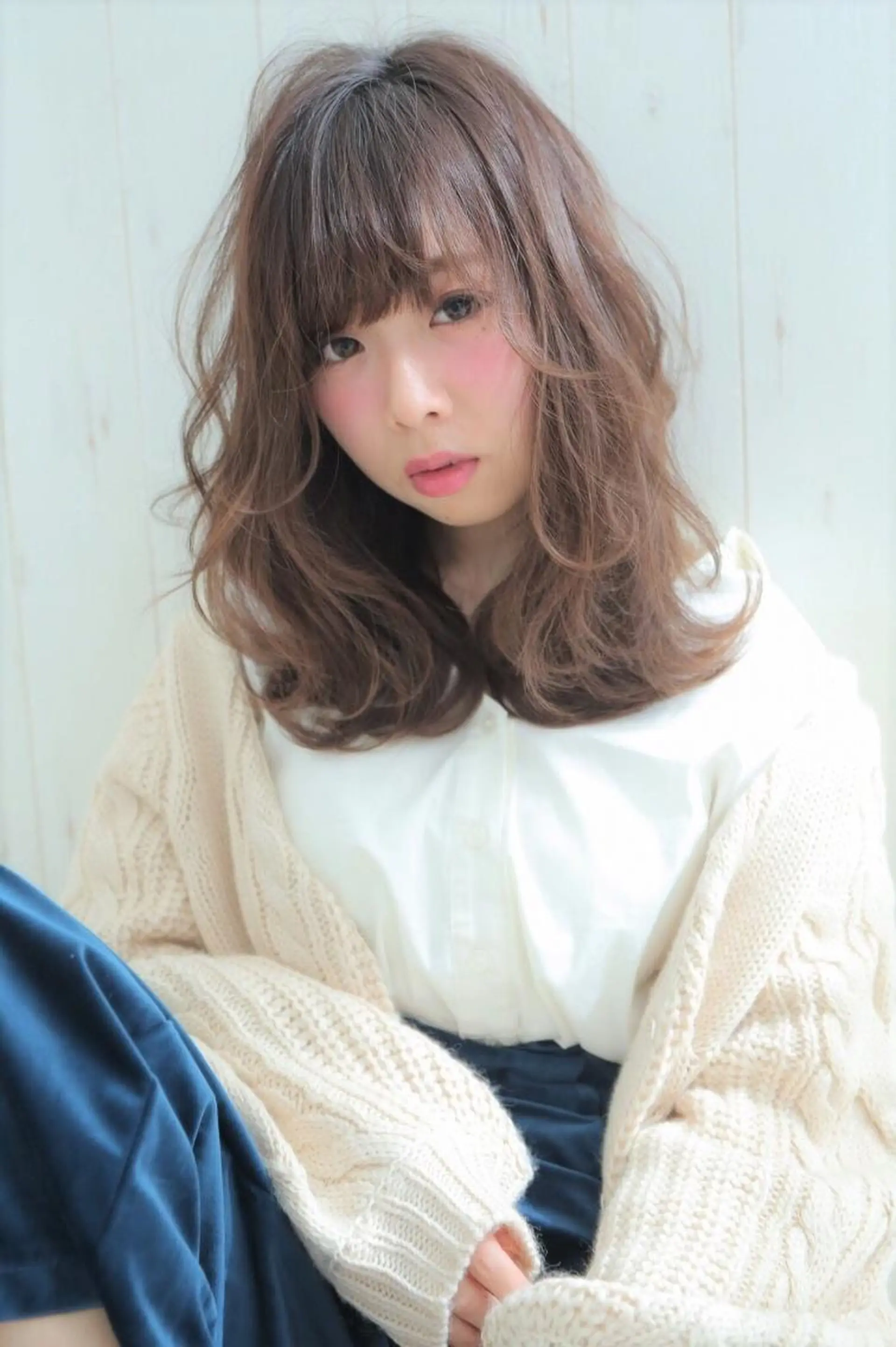 セミロング 指名支持率NO.1 スタイリストのヘアスタイル