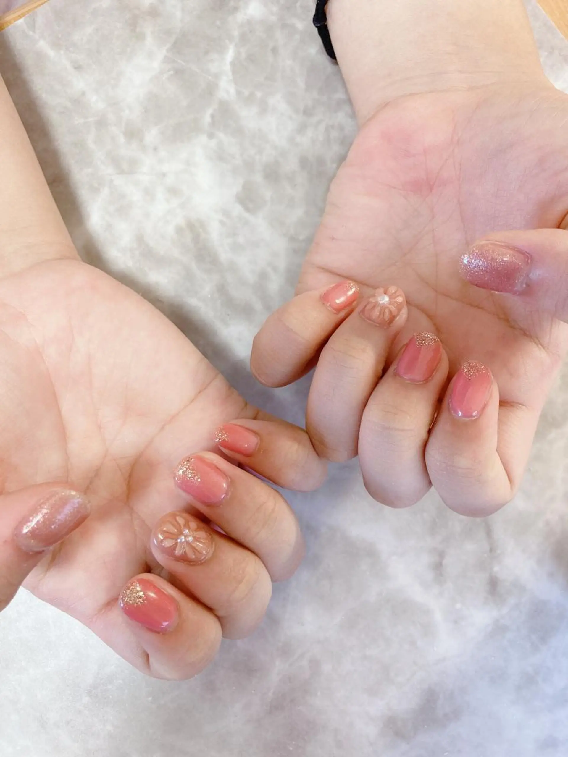 ネイル フラワーネイル ぷっくりネイル ハンドネイル Belle　ネイル＆ ホワイトニングサロンのネイルデザイン