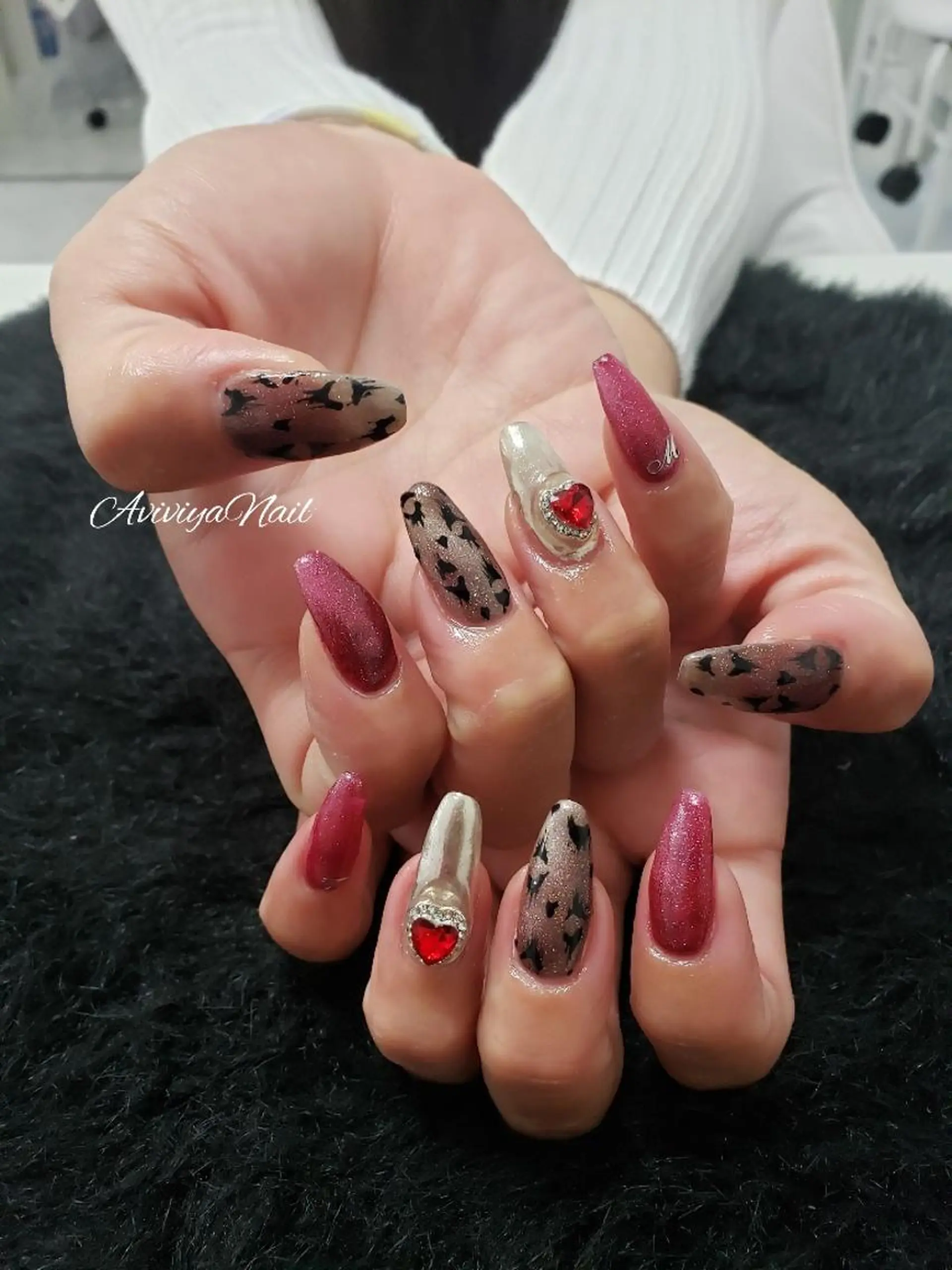 ネイル アニマル柄 AviviyaNail所属・kubo ayaのネイルデザイン