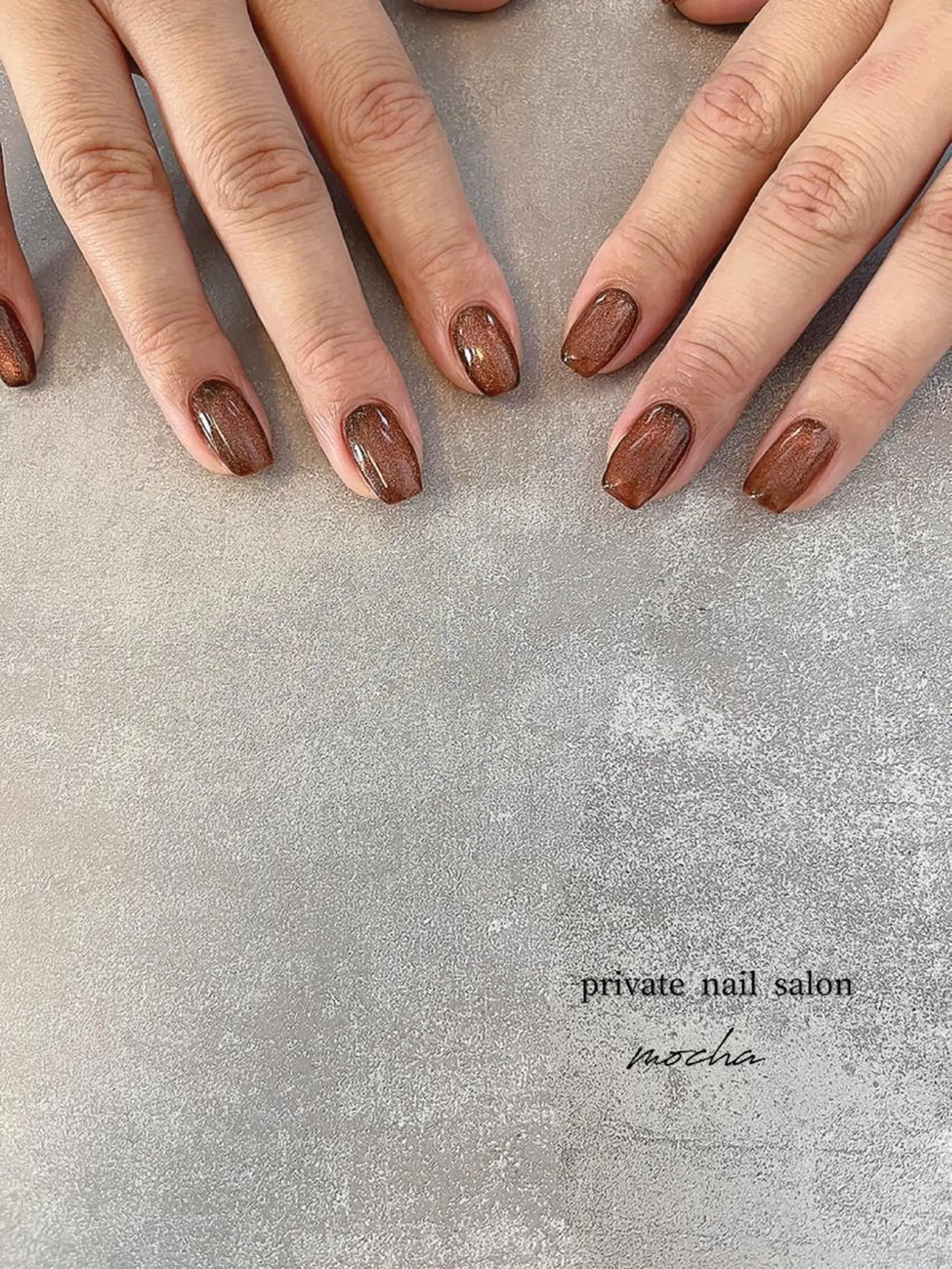 ネイル マグネットネイル ハンドネイル mocha nailのネイルデザイン