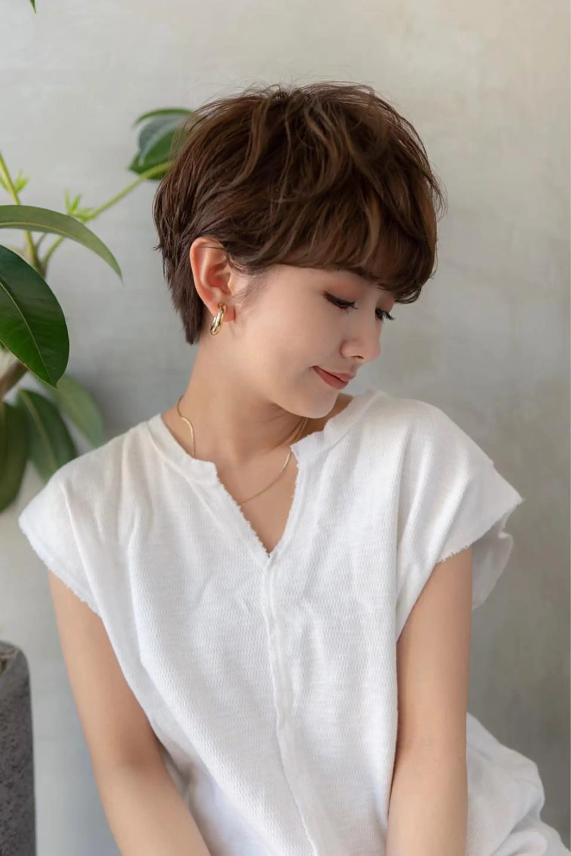 ショート カラー カット ヘアカラー トリートメント 🉐レイヤー/塩見 弘樹🉐渋谷のヘアスタイル