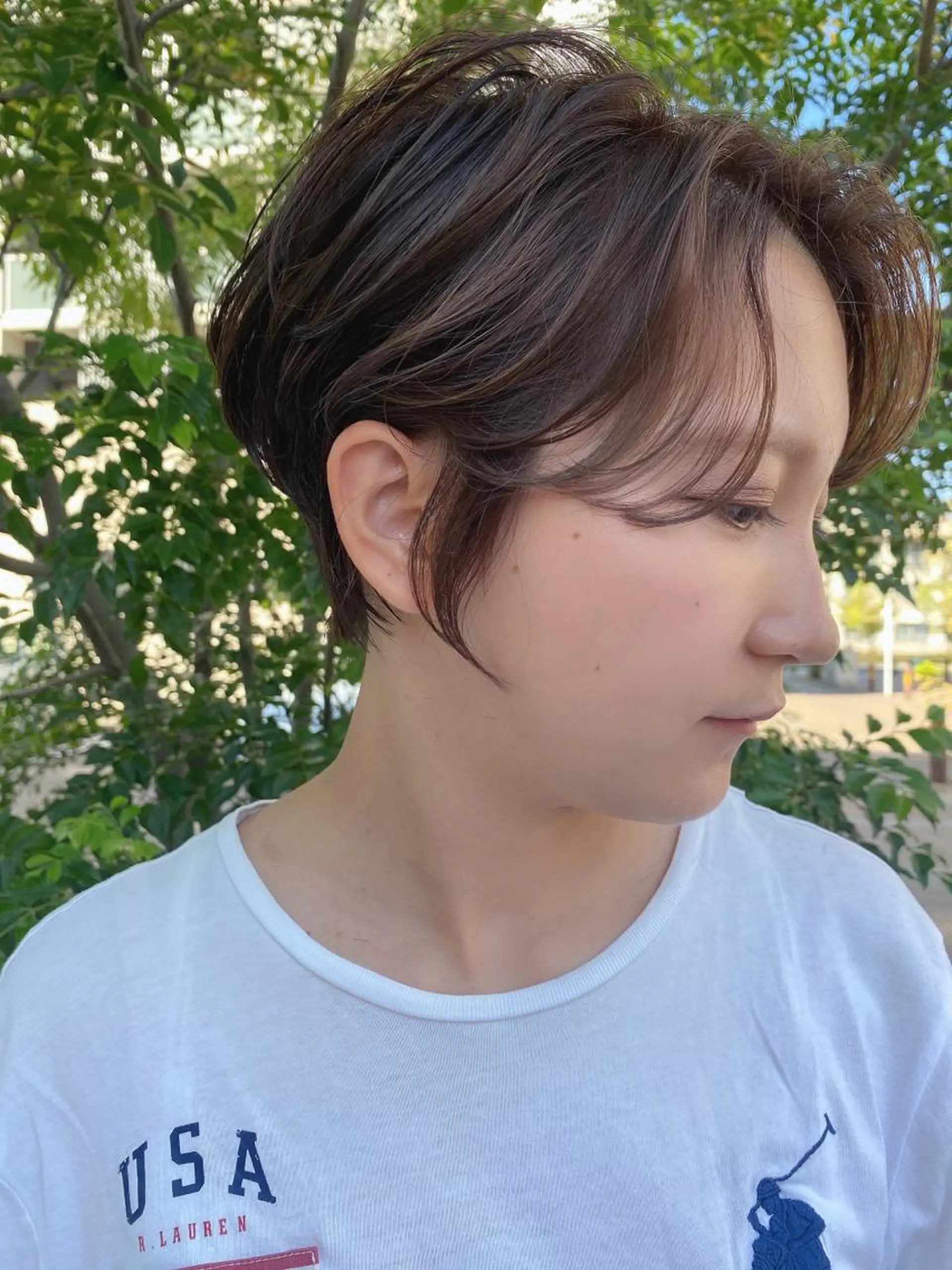 ショート カラー 明るい白髪染め専門店兵庫駅前店所属・山口 一馬のヘアスタイル