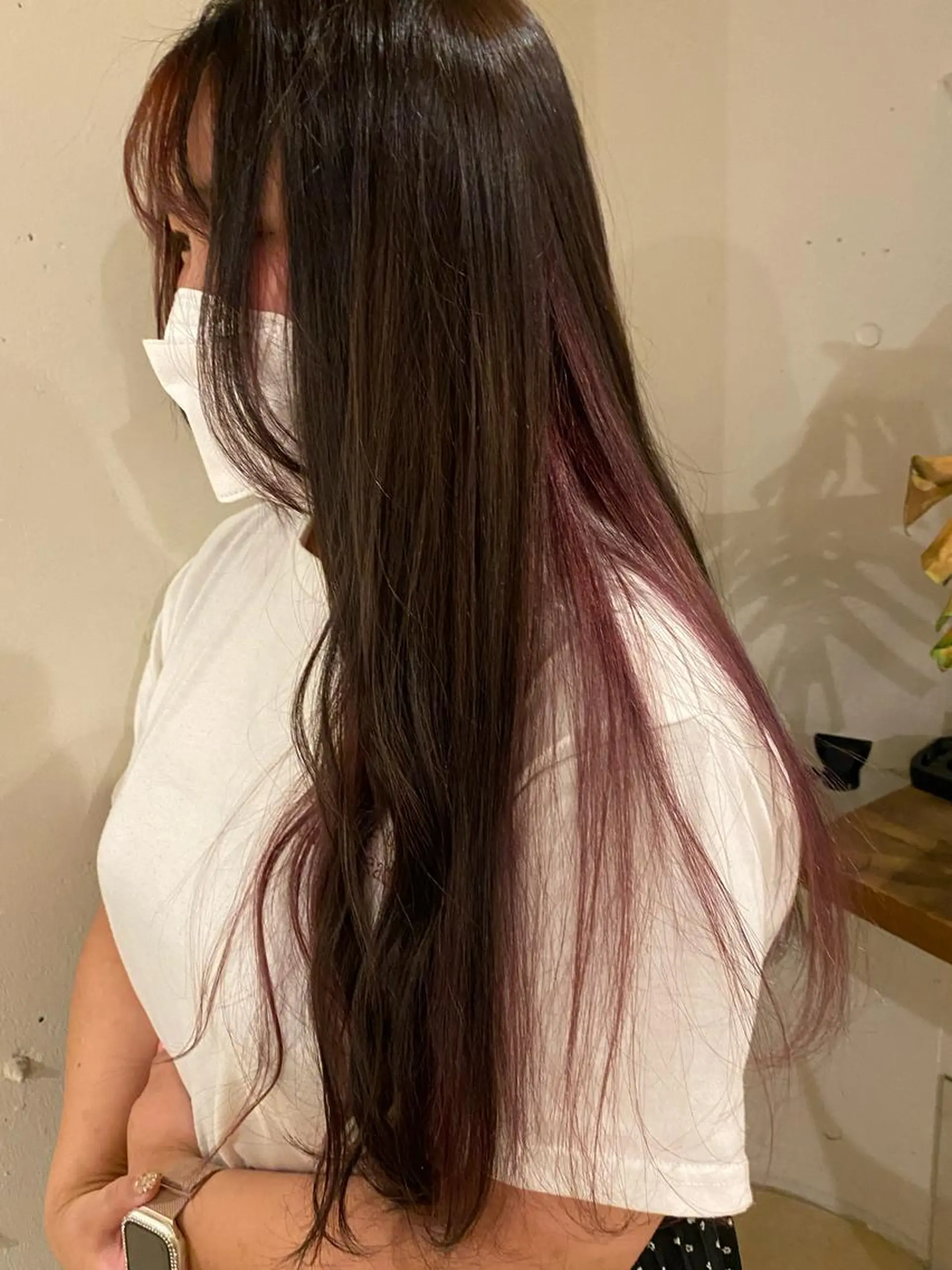 ロング カラー ヘアアレンジ 安澤 彩奈のヘアスタイル