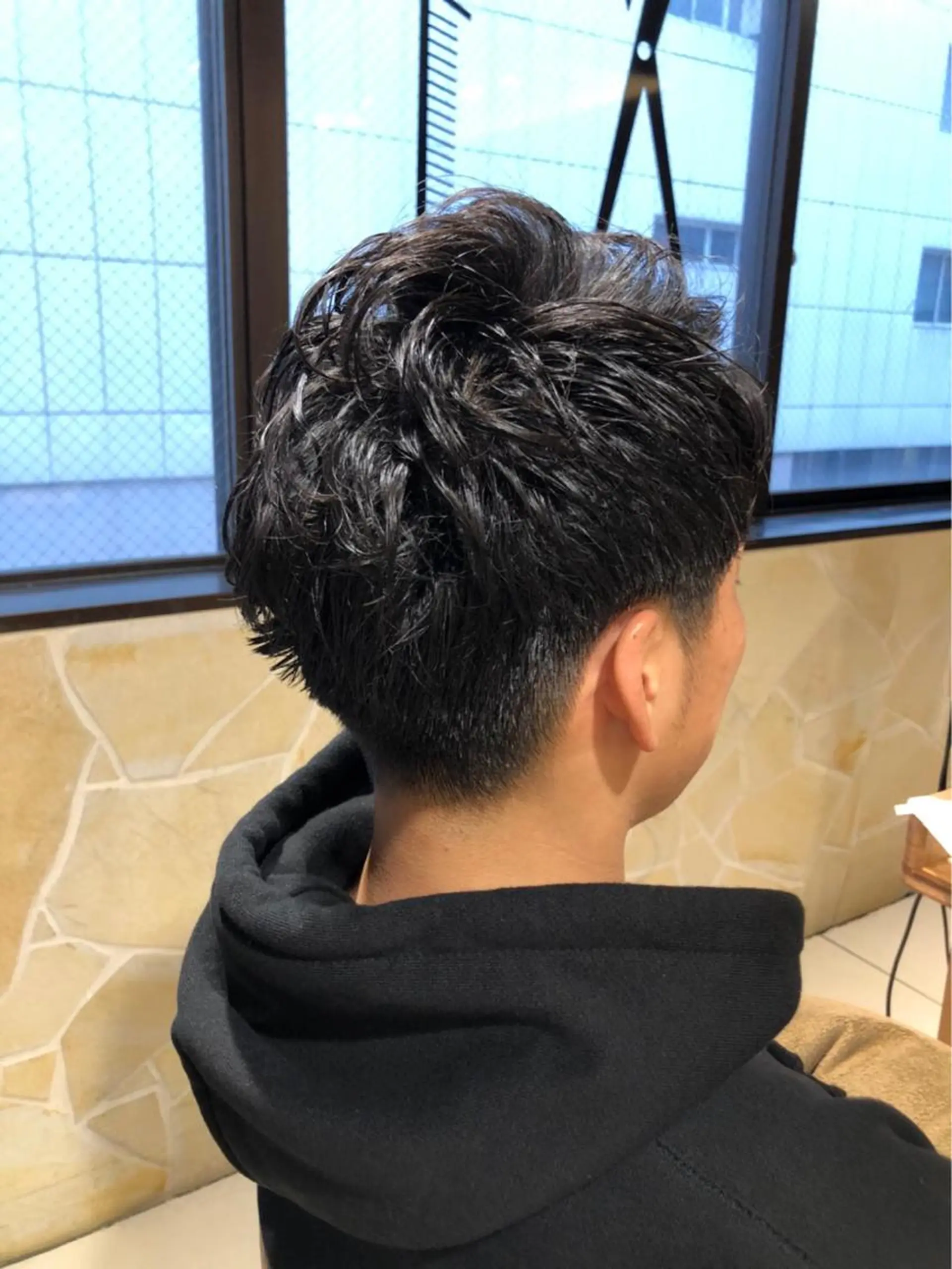 ショート パーマ メンズ メンズパーマ 【ディレクター 🧸🤍田澤　唯那】のヘアスタイル