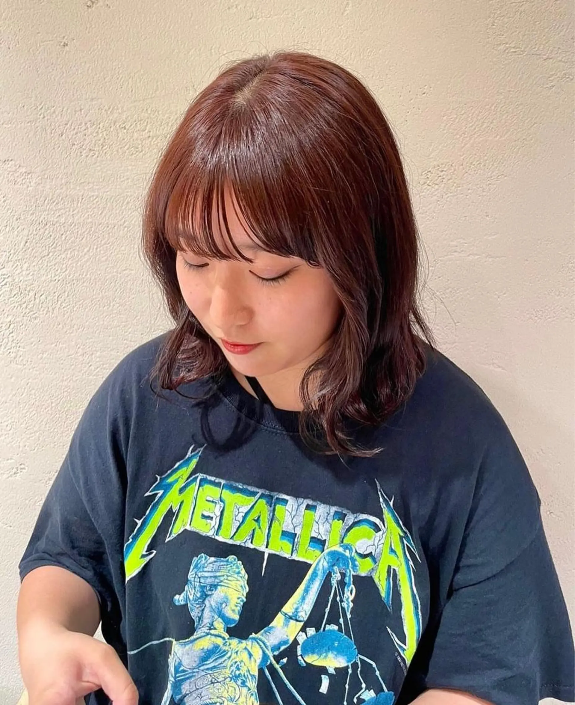 カラー ブリーチ ブリーチなしカラー オレンジ RiRiko /表参道のヘアスタイル