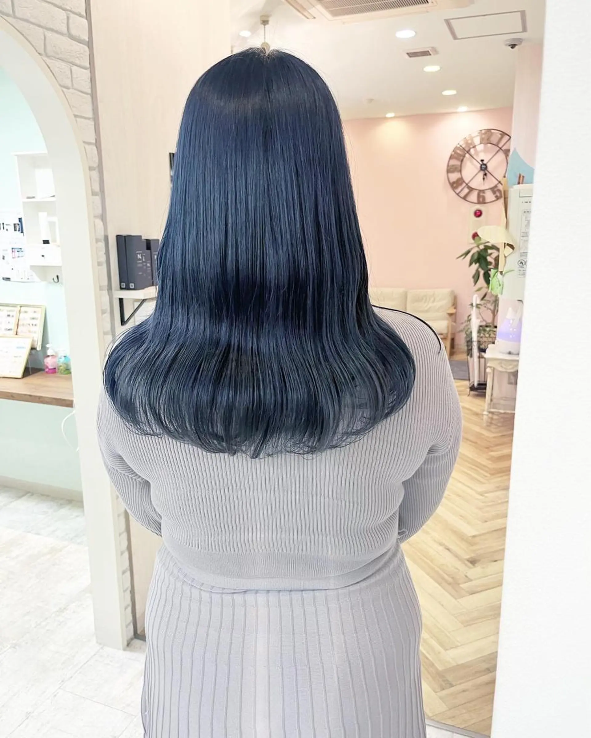 セミロング カラー ヘアアレンジ ブリーチなし/ レイヤー🌿runaのヘアスタイル