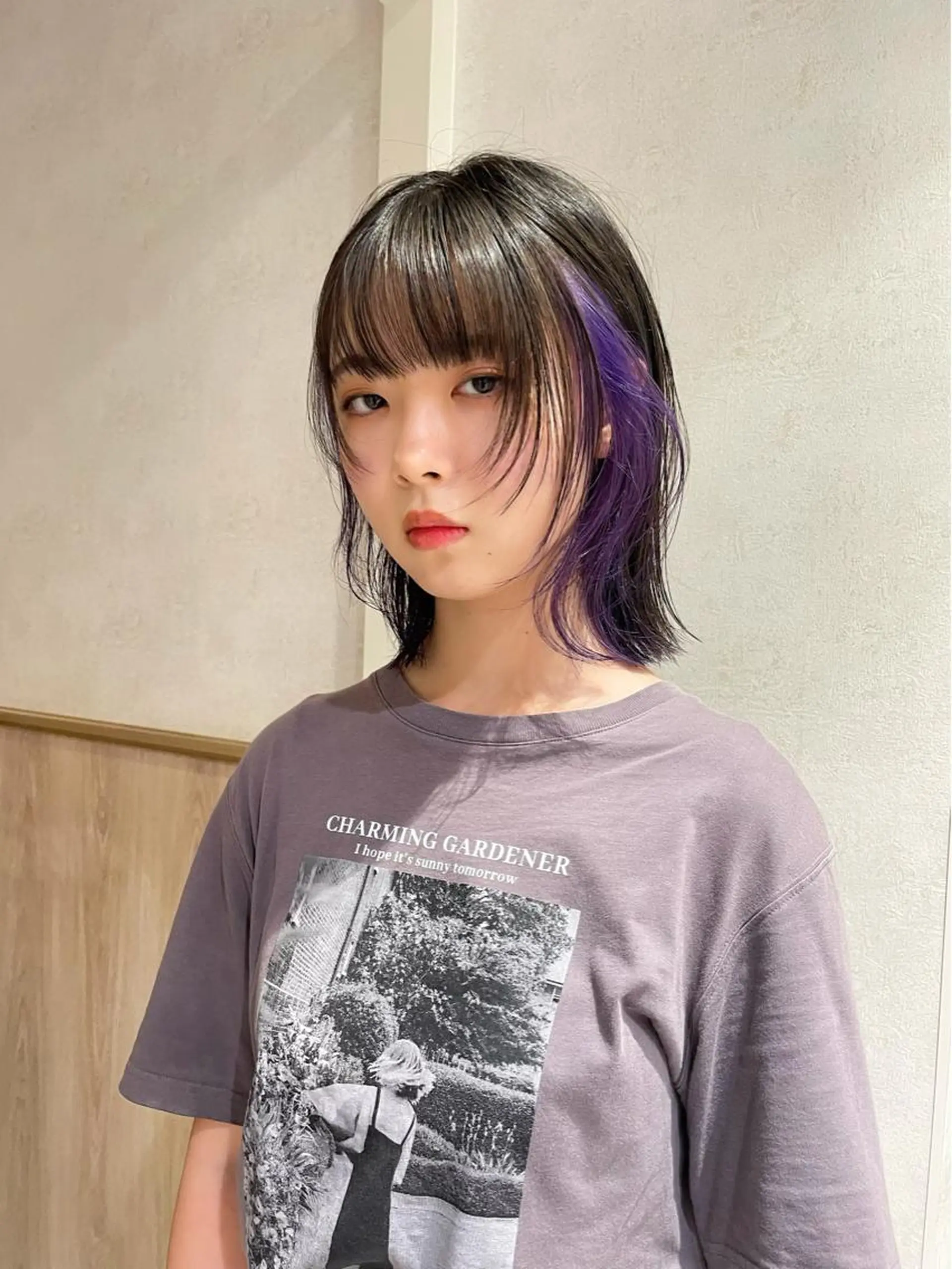 ミディアム カラー カット ヘアカラー トリートメント haru/レイヤー/ ウルフのヘアスタイル