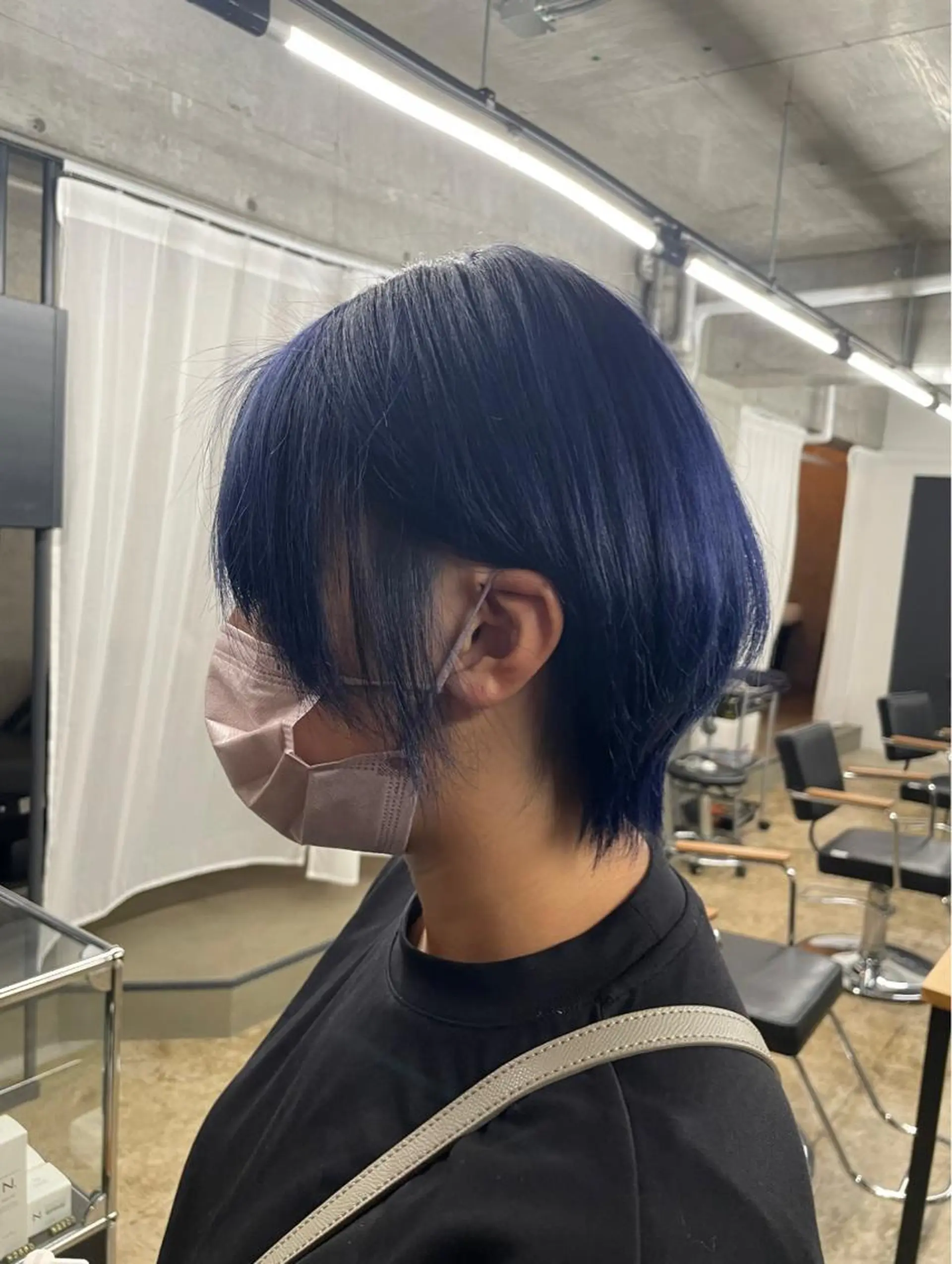 ショート カラー ブルーカラー ボブ/透明感カラー EMIRIのヘアスタイル