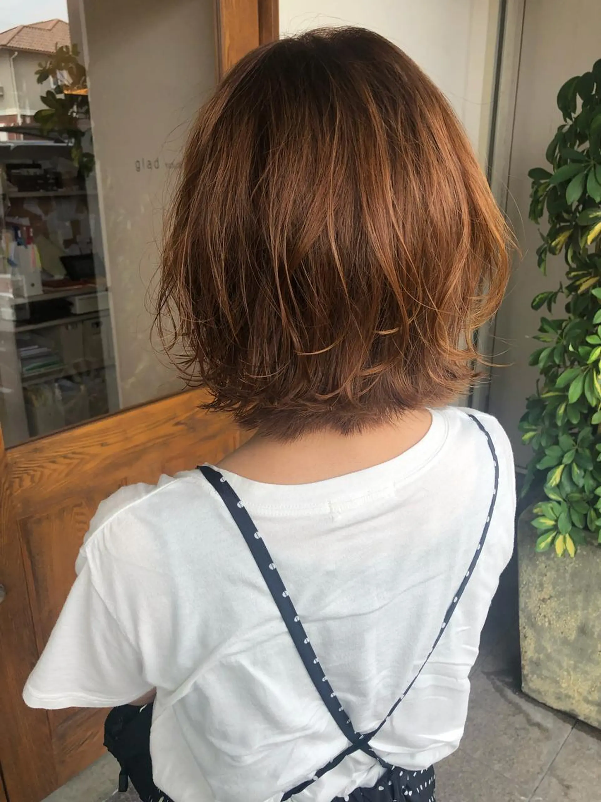 ミディアム カラー ヘアアレンジ glad hairのヘアスタイル