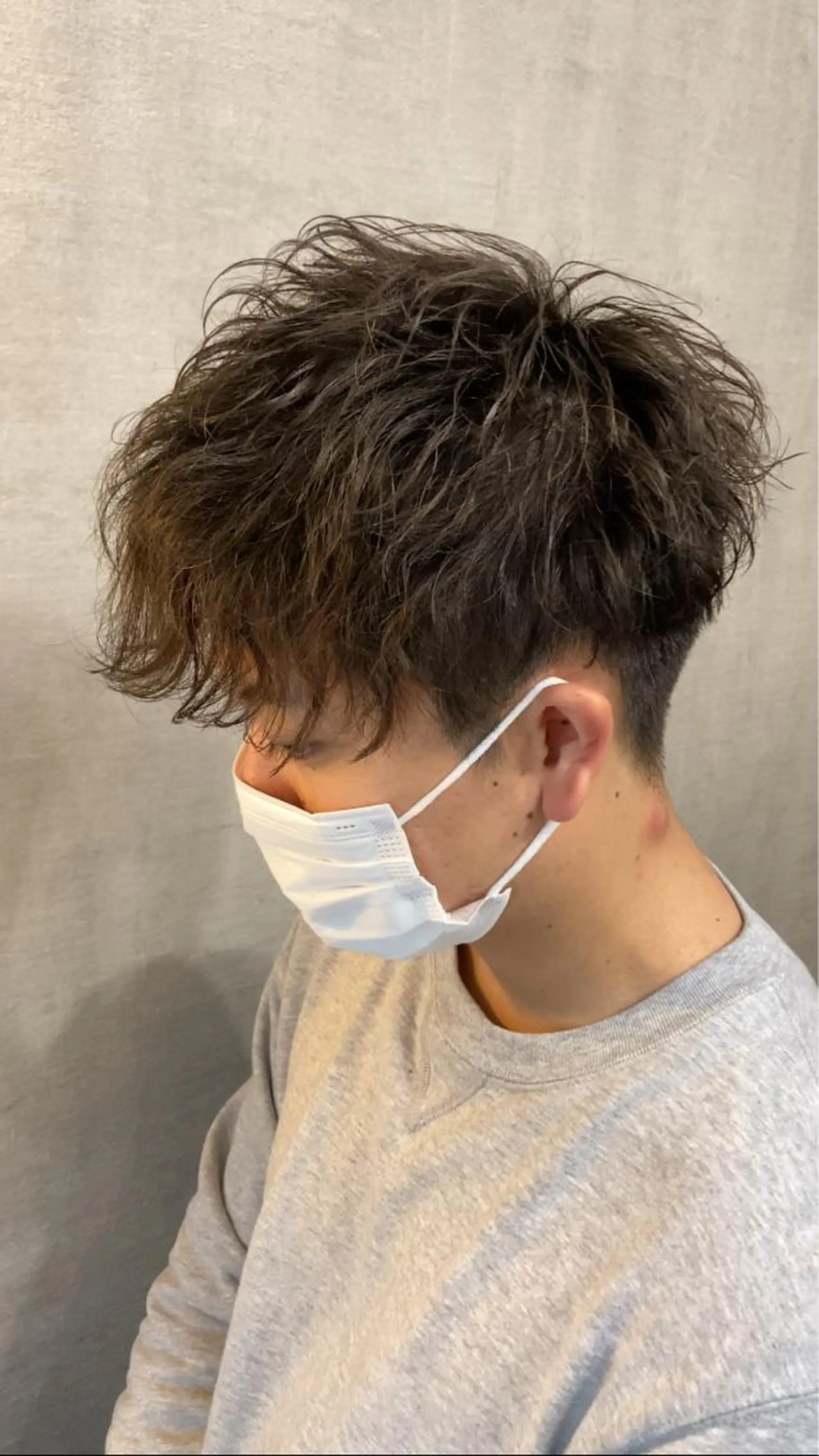 ショート メンズ マッシュ メンズパーマ 波巻きパーマ カット パーマ AUTHENTIC private mens hair salon所属・完全個室マンツーマン メンズサロン草野貴樹のヘアスタイル