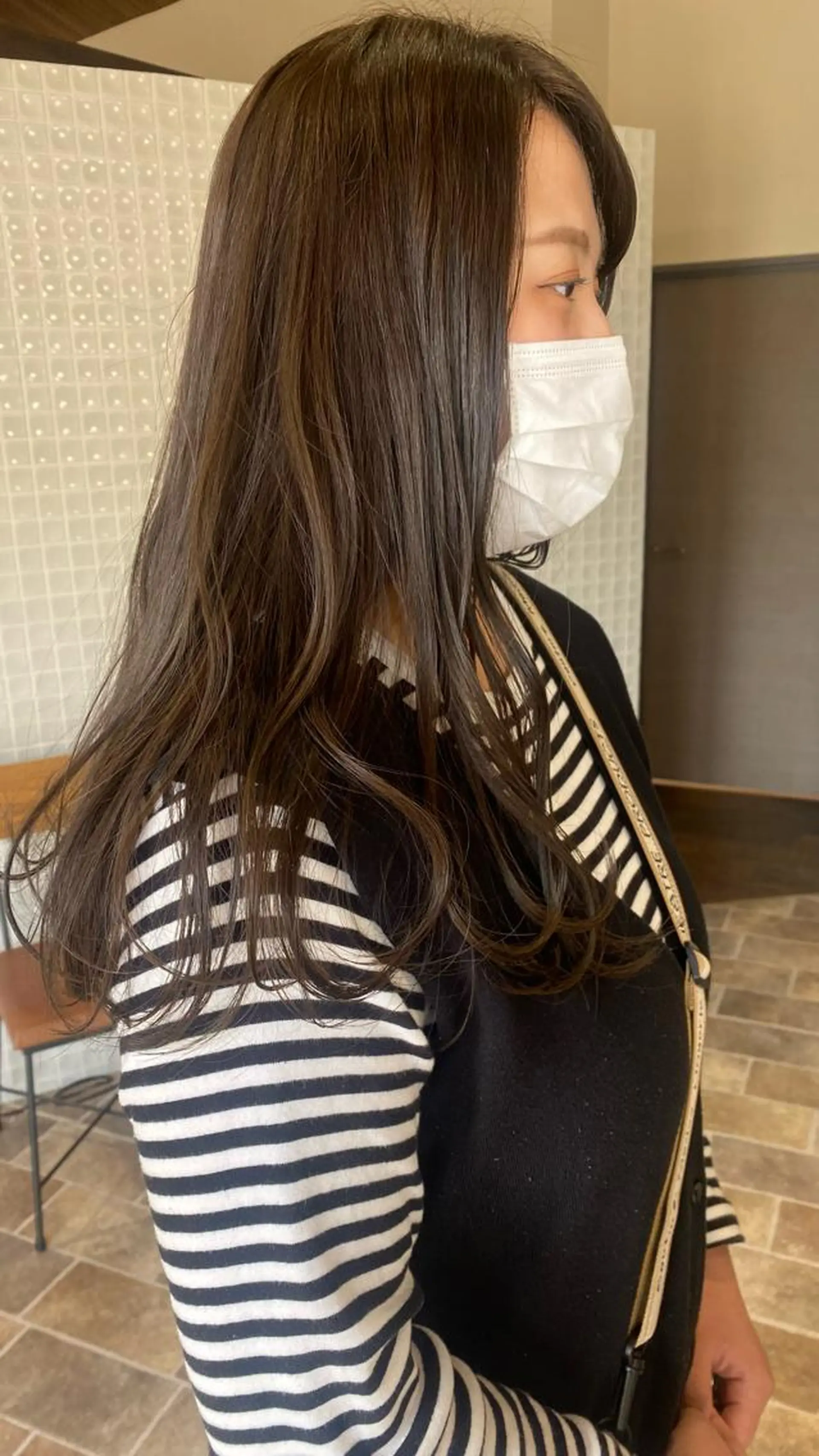 ロング カラー 中村 友香のヘアスタイル