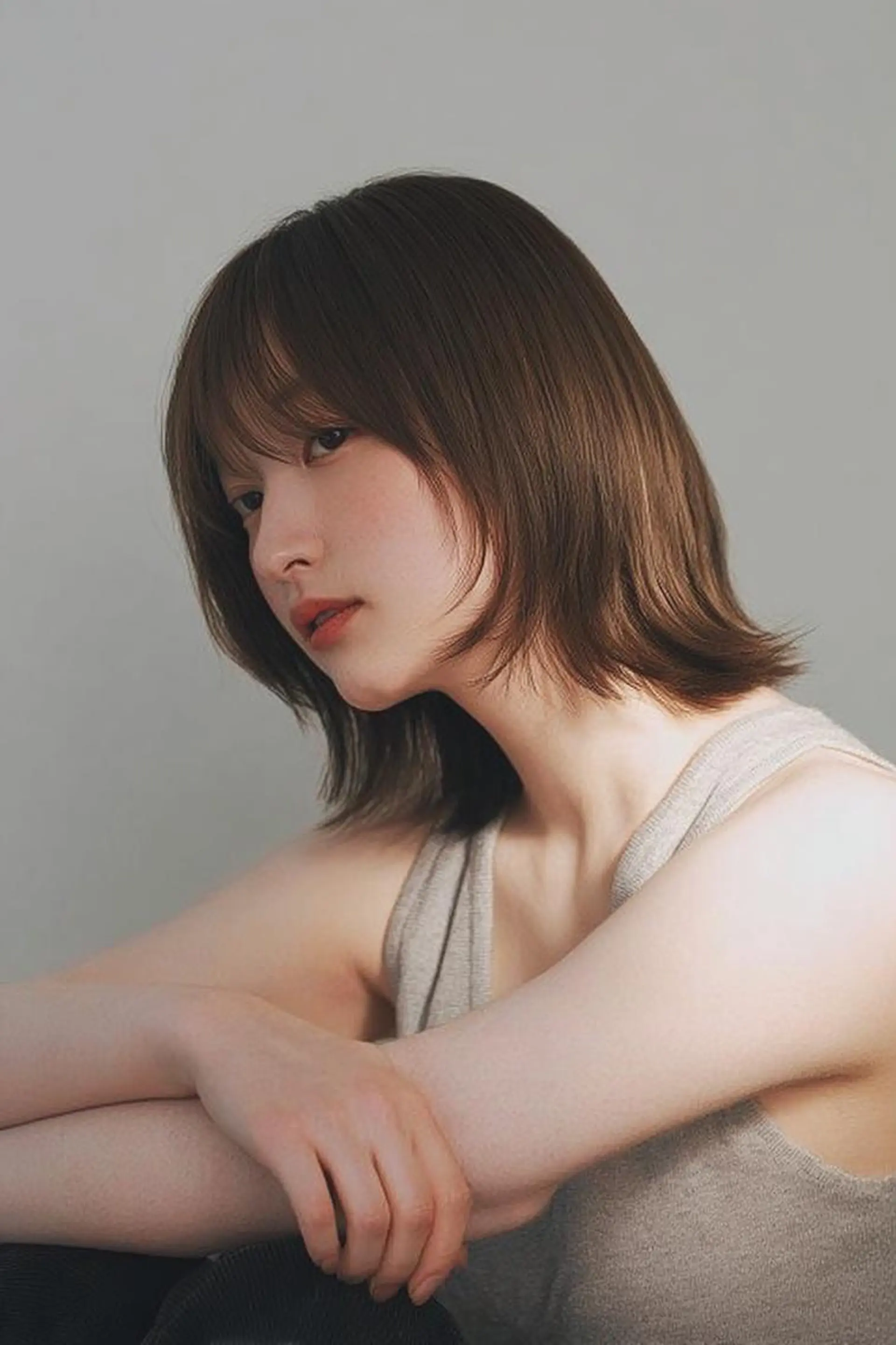 ミディアム カラー カット ヘアカラー トリートメント ❄︎YUNA❄︎ 《お手軽イメチェン》のヘアスタイル