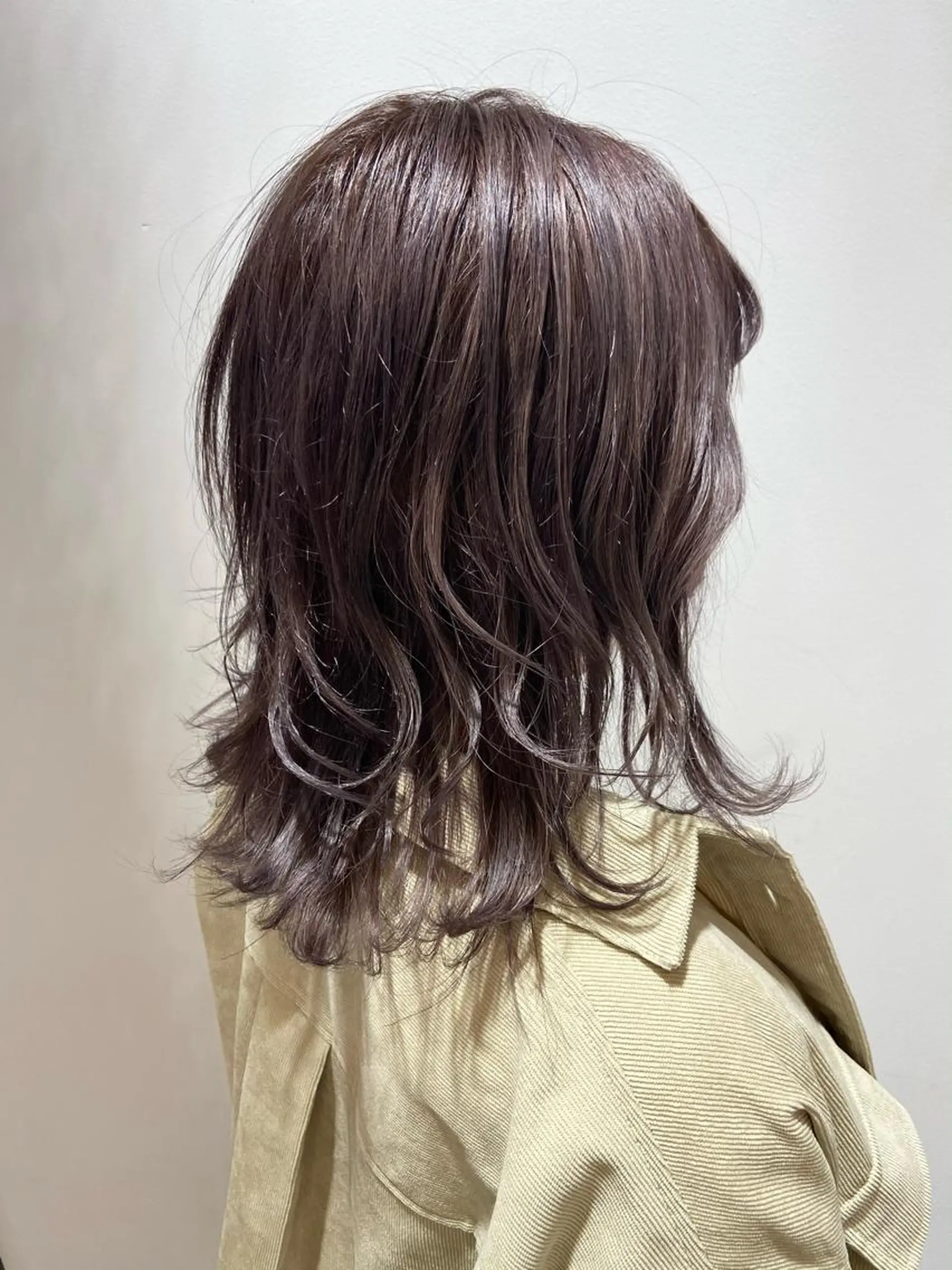 ミディアム カラー ヘアカラー 🐺ウルフ/レイヤー 似合わせ‎🤍沙羅のヘアスタイル