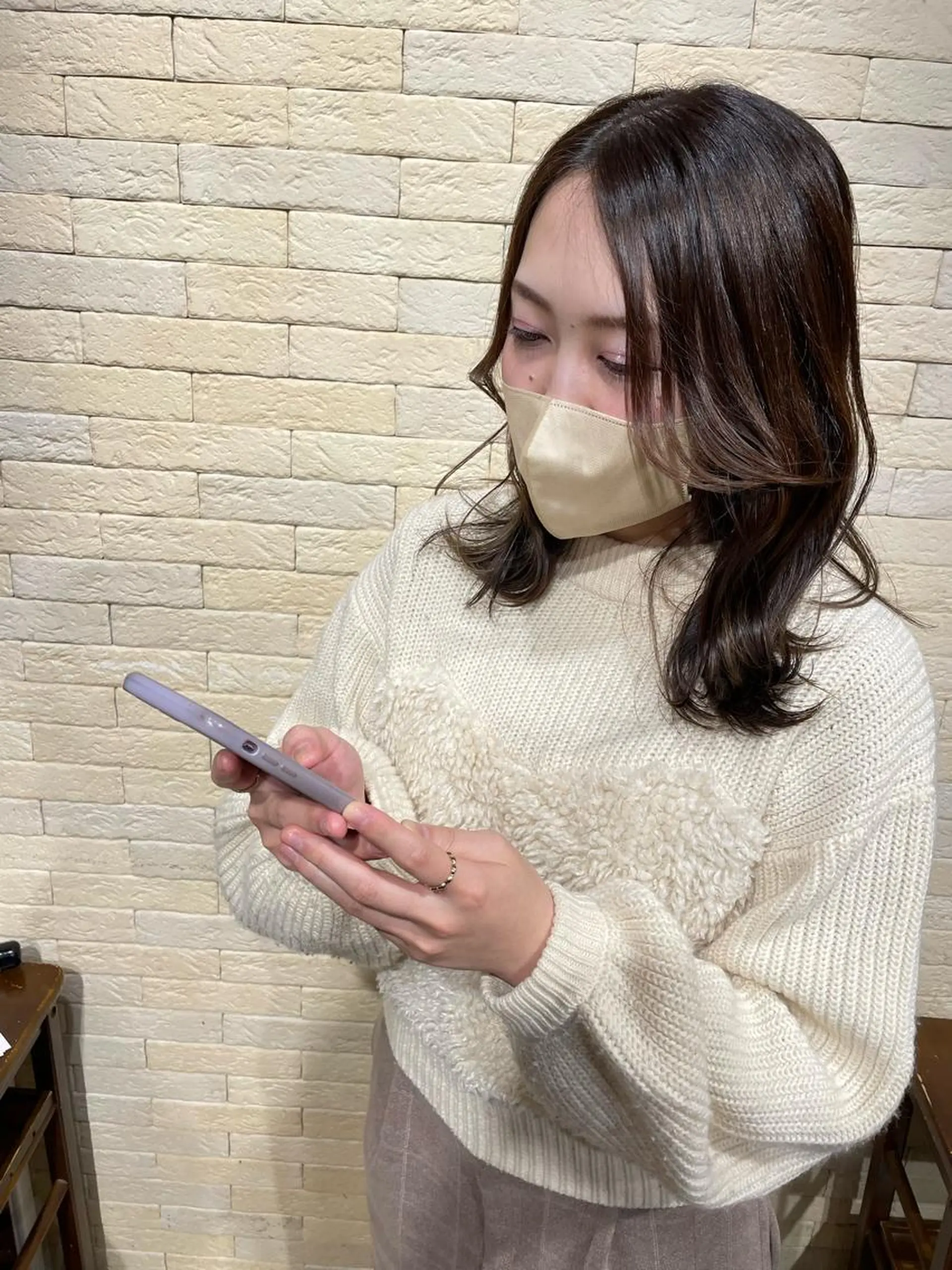 セミロング 亀川蓮 Agu hairのヘアスタイル