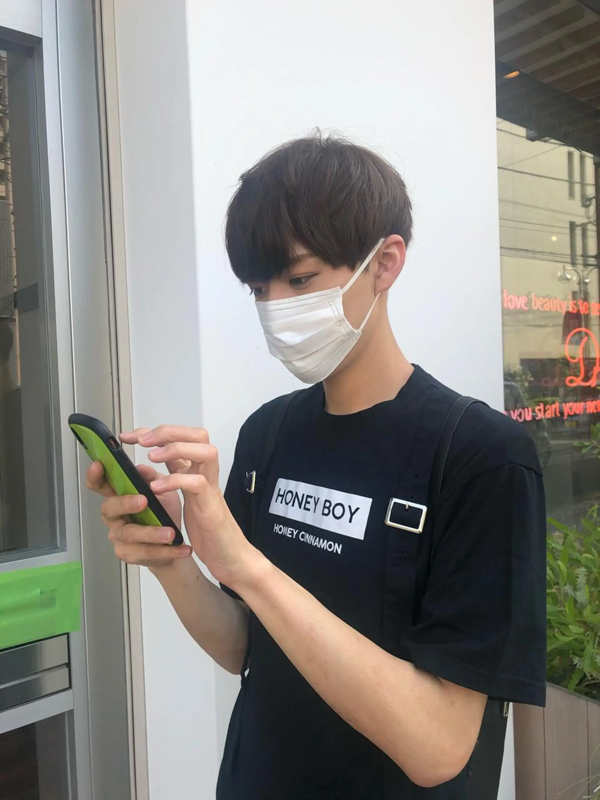 カラー メンズ ブラウンカラー 古屋 花織のヘアスタイル