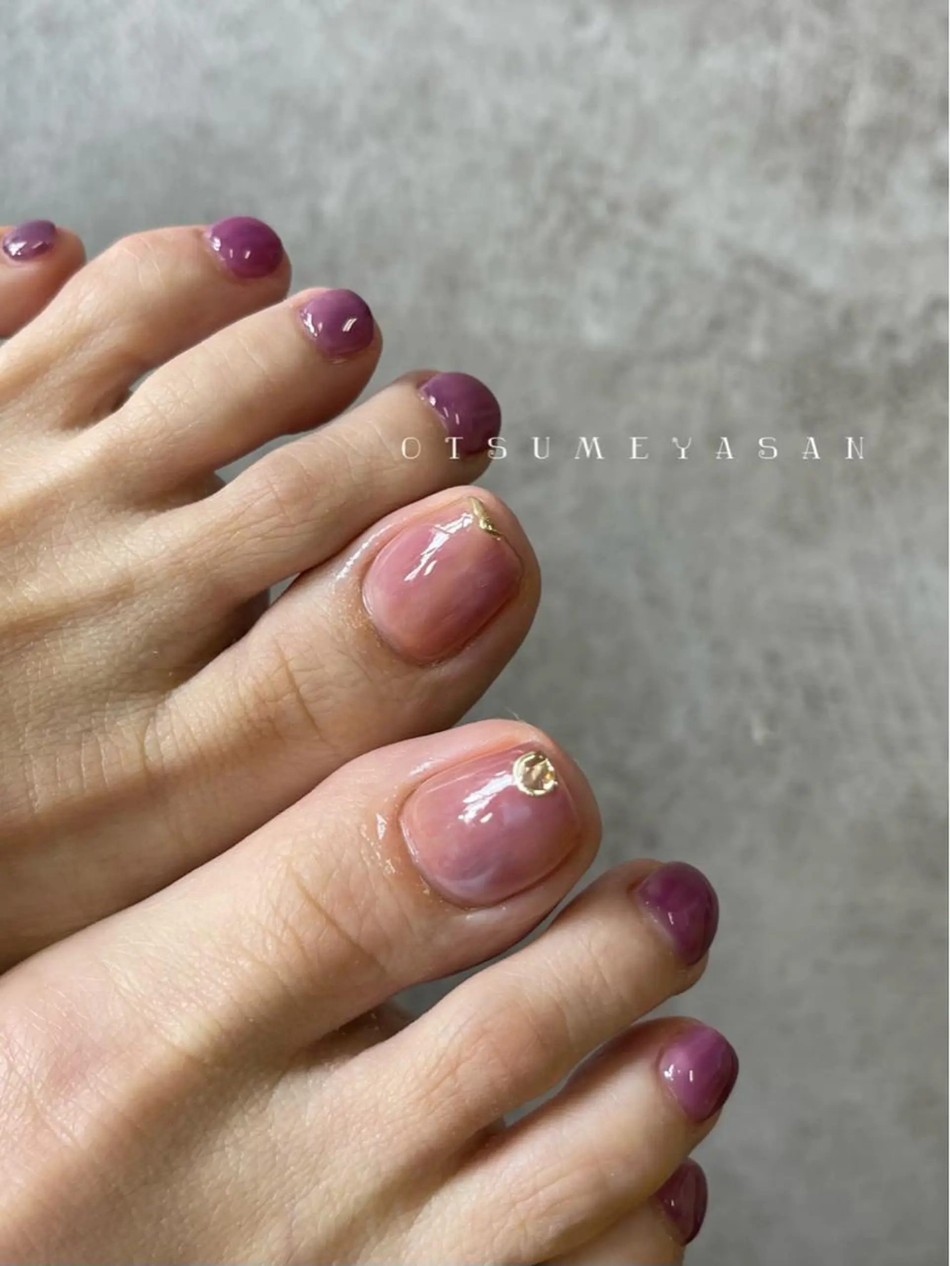 ネイル フットネイル 韓国ネイル ニュアンスネイル 夏ネイル otsumeyasan所属・わたなべ ちかのネイルデザイン