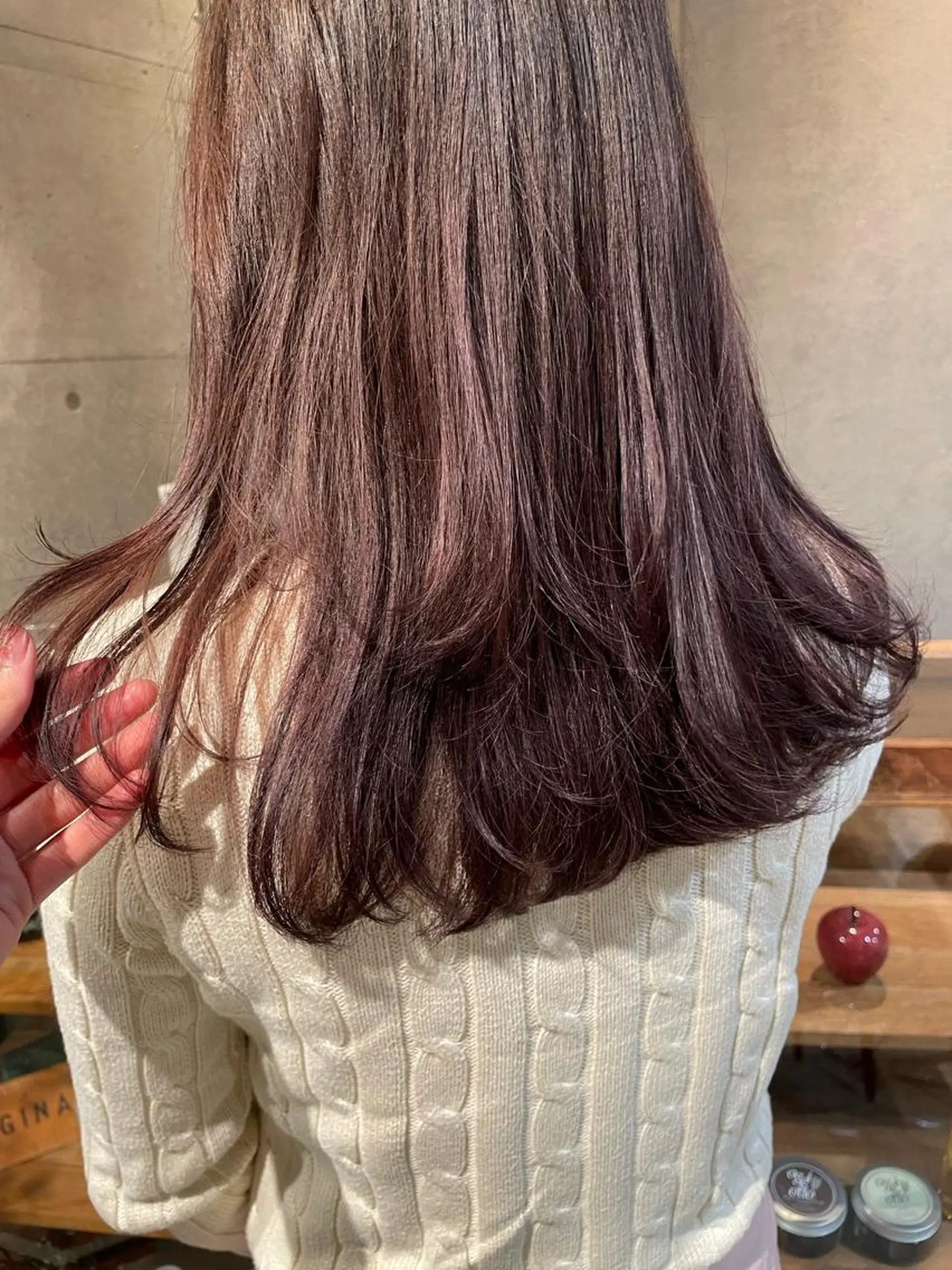 ロング カラー ヘアアレンジ ラベンダーカラー ラベンダーピンク ピンクカラー GO TODAY  シェアサロン札幌店所属・kana .のヘアスタイル