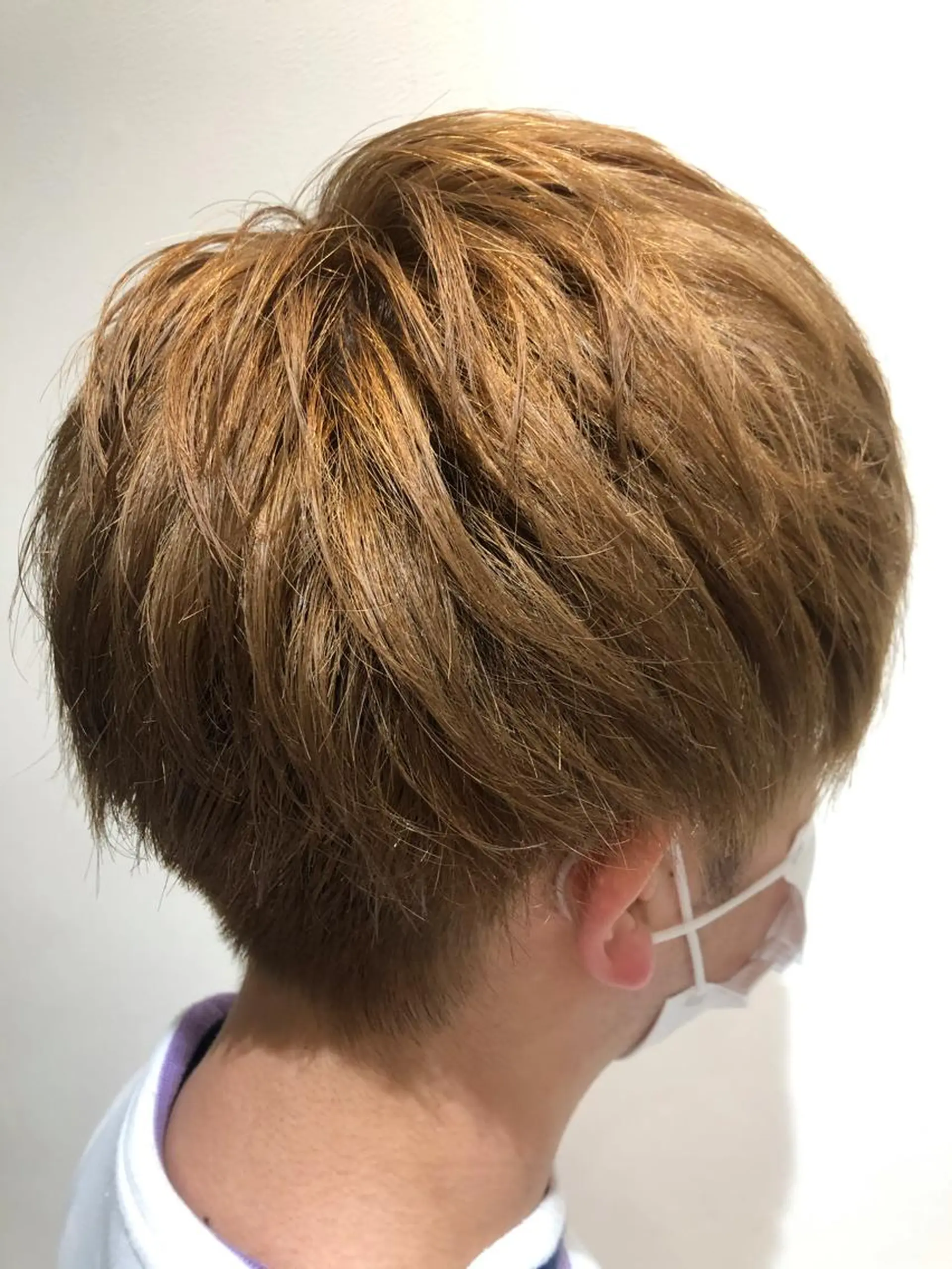 カラー ベージュカラー 黒髪 ブリーチ 高木 櫻のヘアスタイル