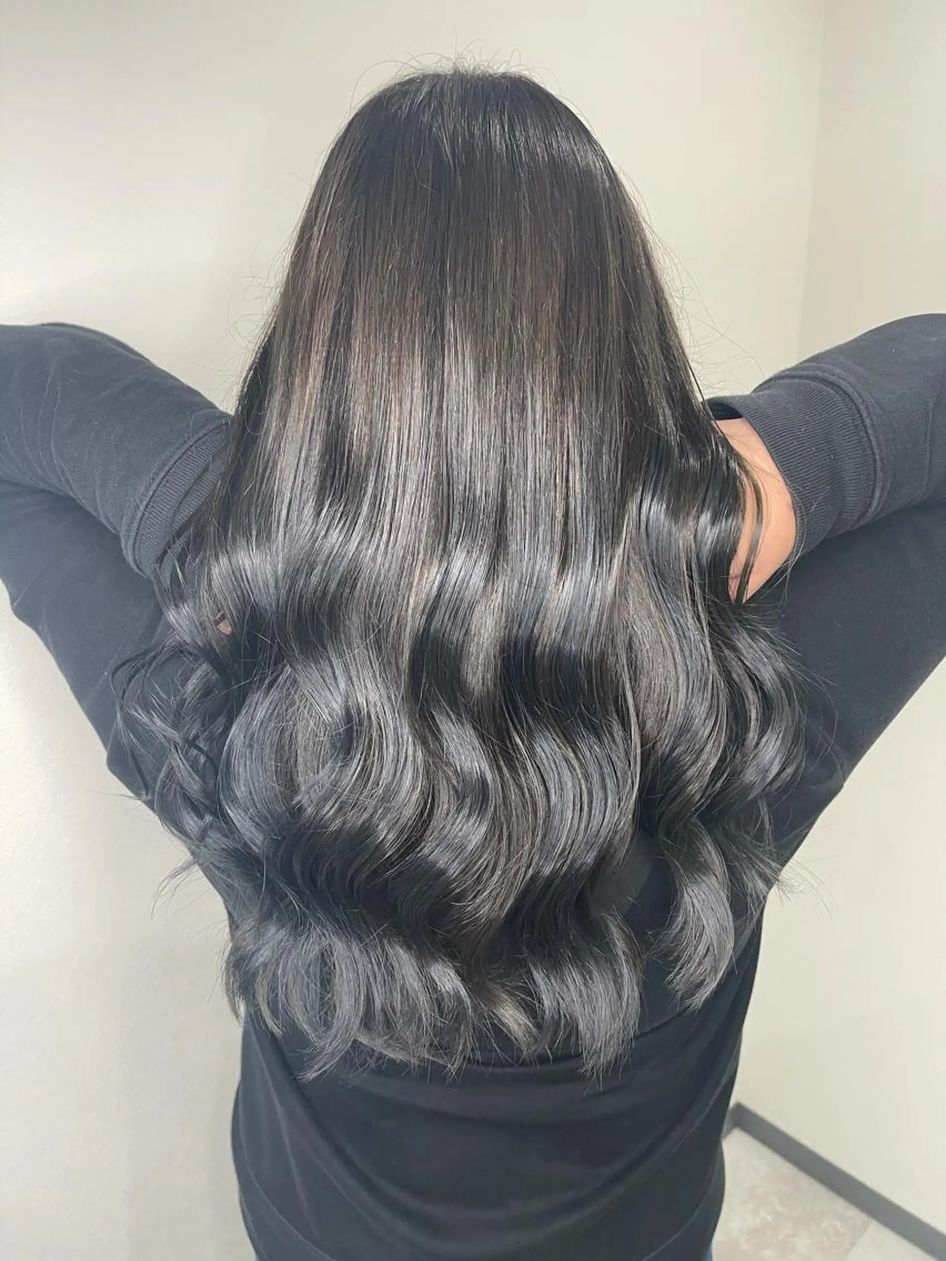 ロング カラー カット ヘアカラー トリートメント &chaLme   心斎橋所属・emi/髪質改善/ 韓国風/艶カラーのヘアスタイル