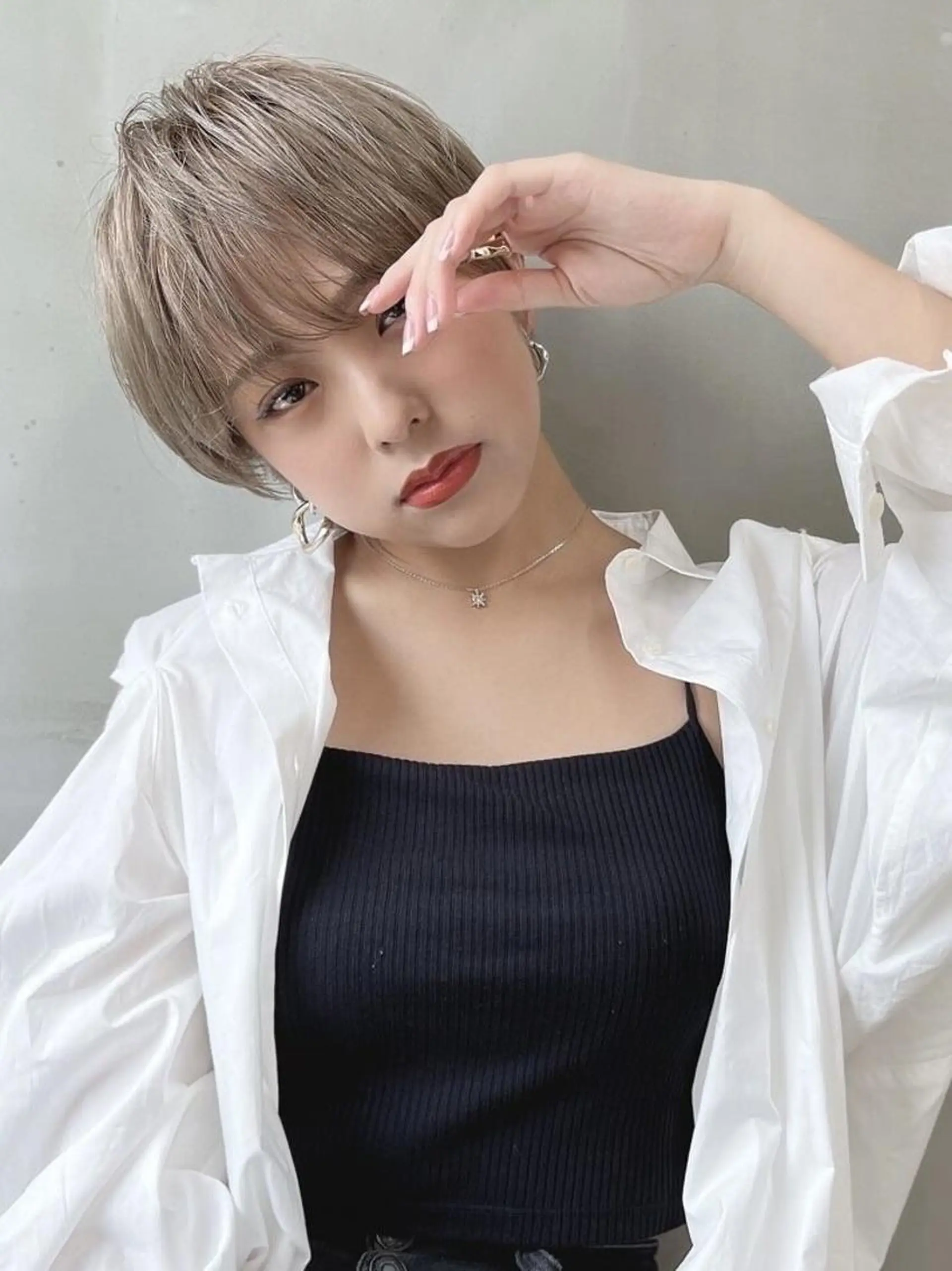 ショート カラー カット ヘアカラー トリートメント SOURCE 天王寺のヘアスタイル