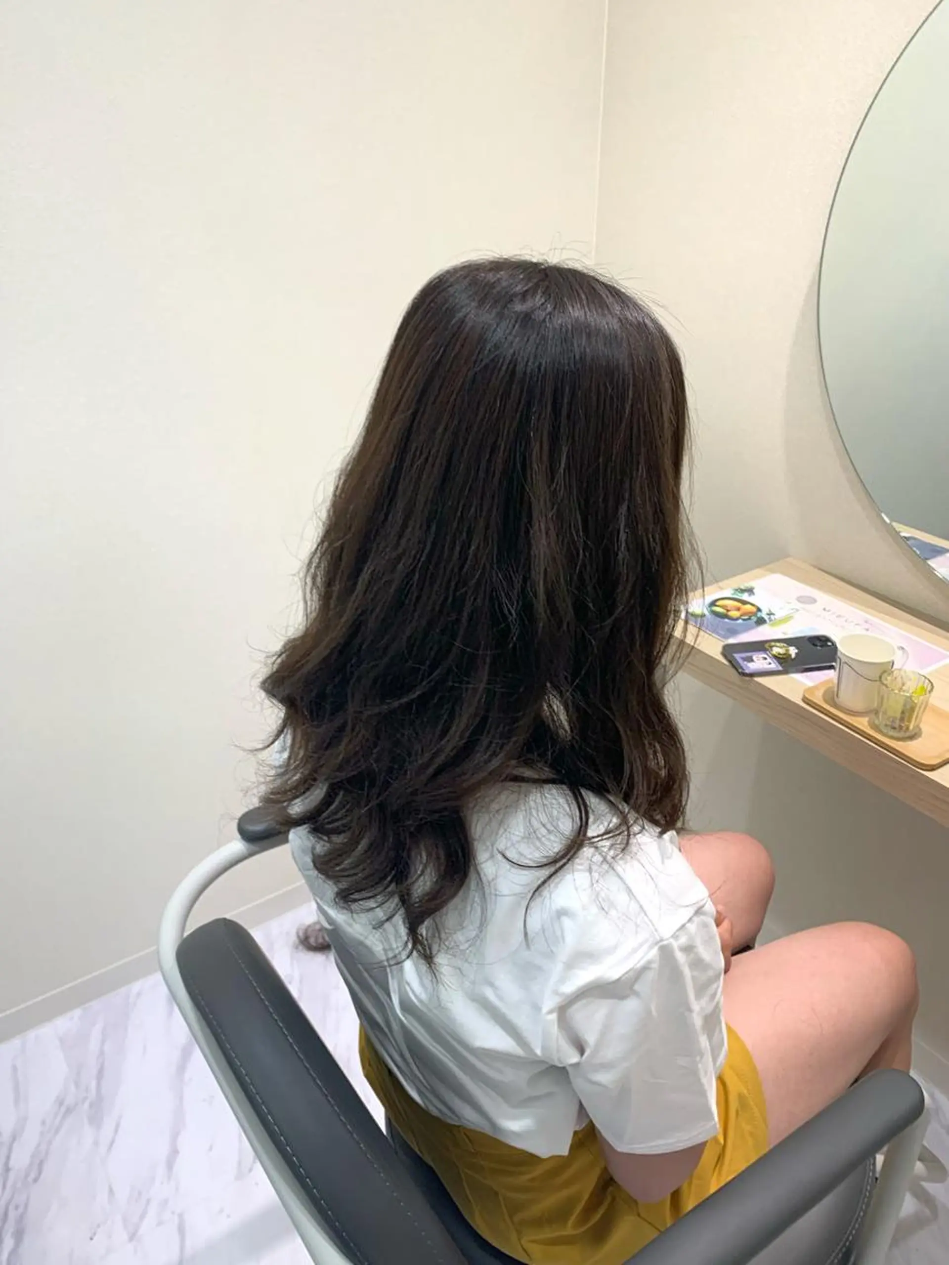 セミロング カット パーマ トリートメント 丹野 圭太のヘアスタイル