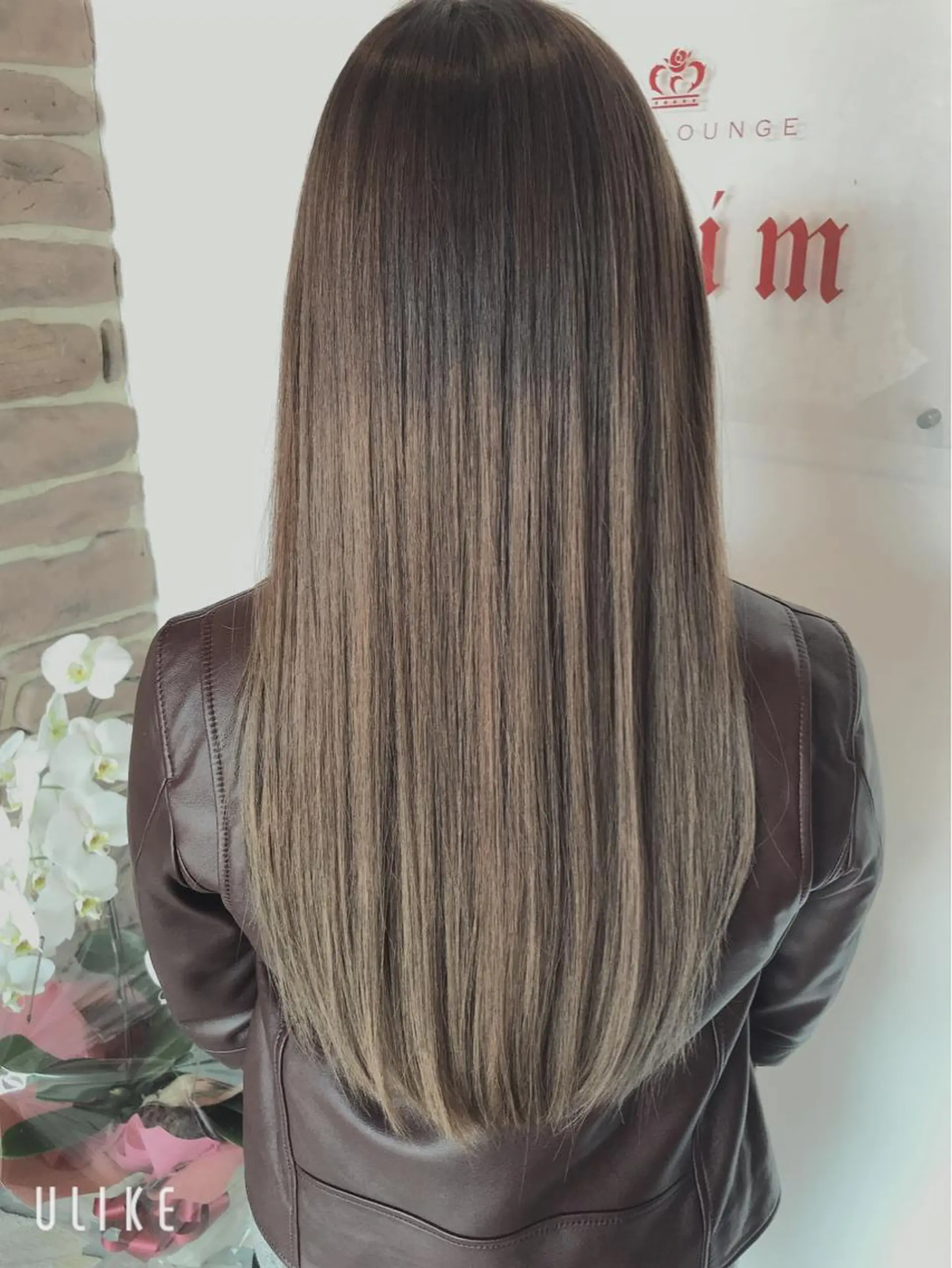 ロング カラー グラデーションカラー 縮毛矯正 トリートメント 浅岡 のどかのヘアスタイル