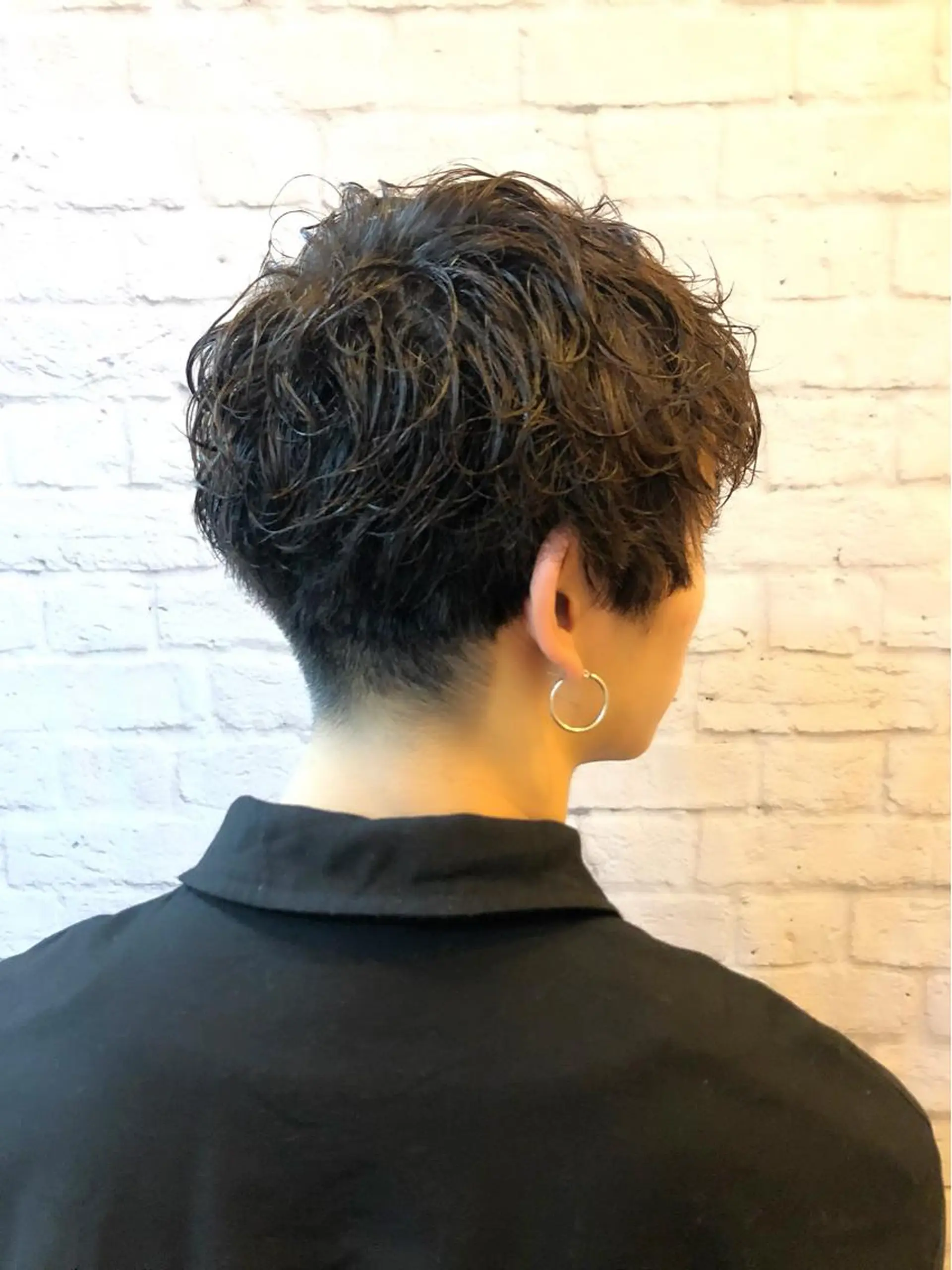 ミディアム パーマ ヘアアレンジ メンズ 【メンズカット】 黒田美穂のヘアスタイル