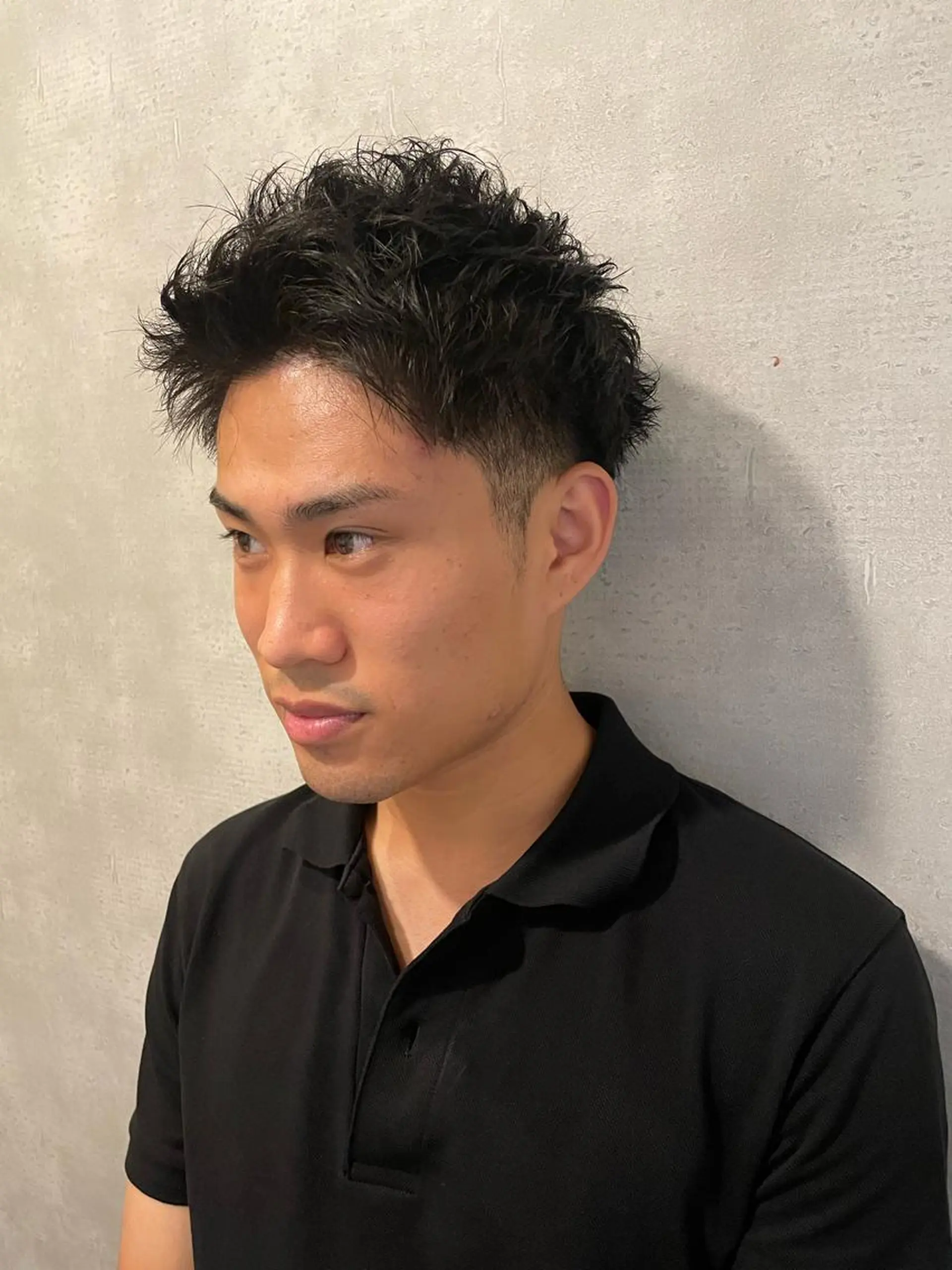 メンズ センターパート マッシュ メンズパーマ メンズツイストパーマ ツーブロック フリーランスシェアサロンルレイル所属・心斎橋/メンズ /ルレイル/地形真希のヘアスタイル