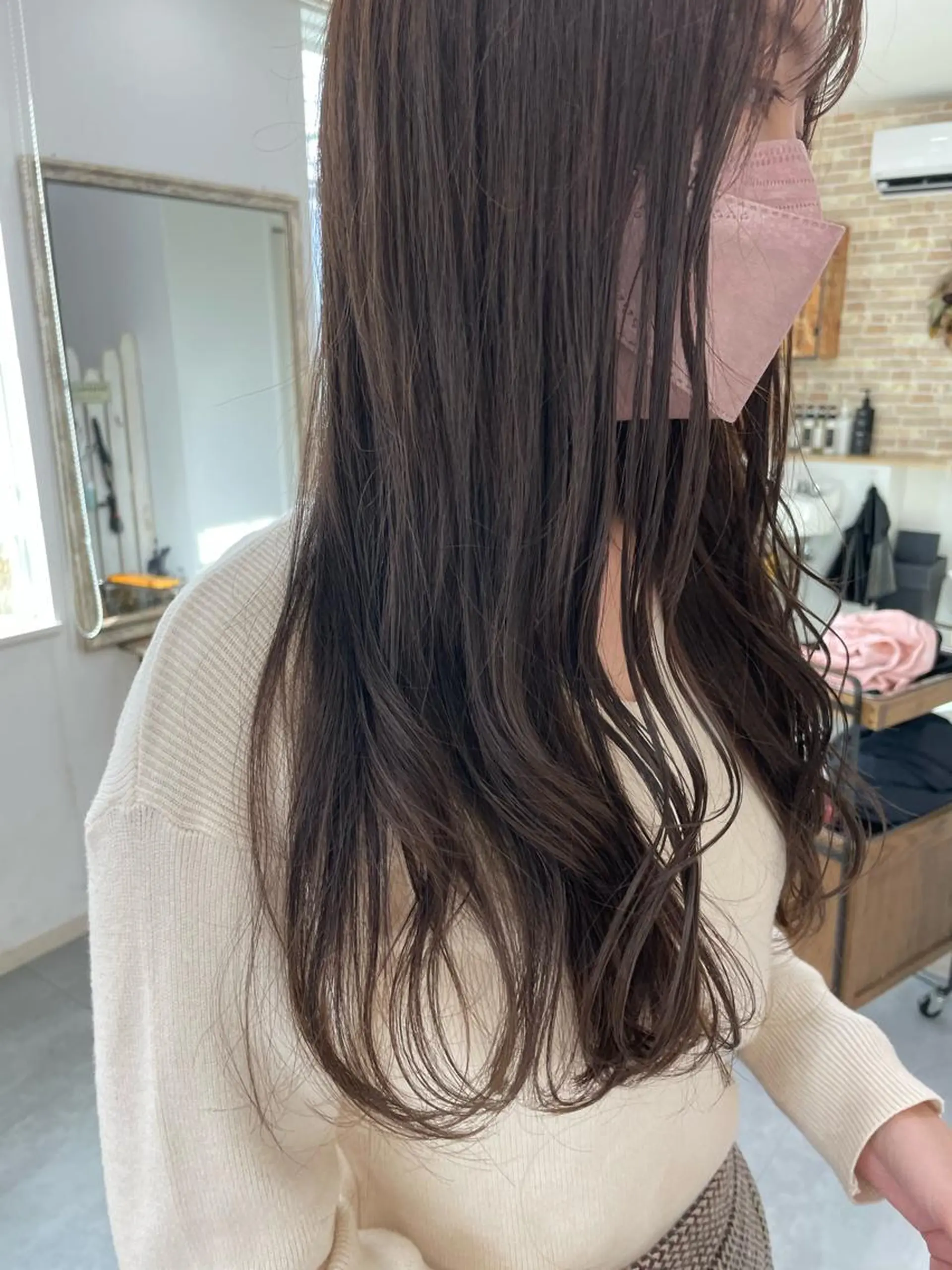 ロング カラー ブリーチ ブリーチなしカラー ヘアカラー トリートメント milk所属・キノシタ マユのヘアスタイル