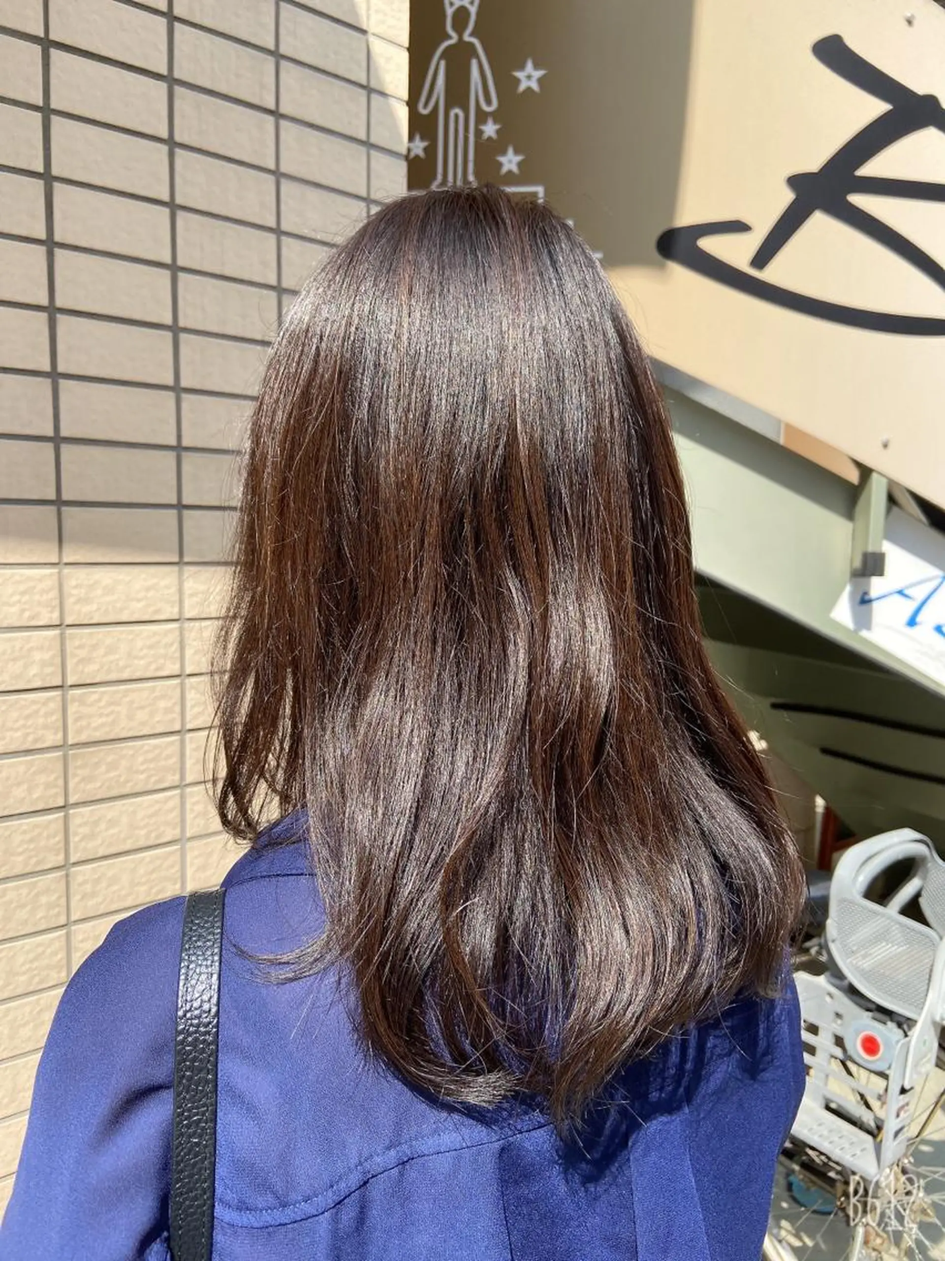 ロング カラー ブルーカラー 菊地 美憂のヘアスタイル