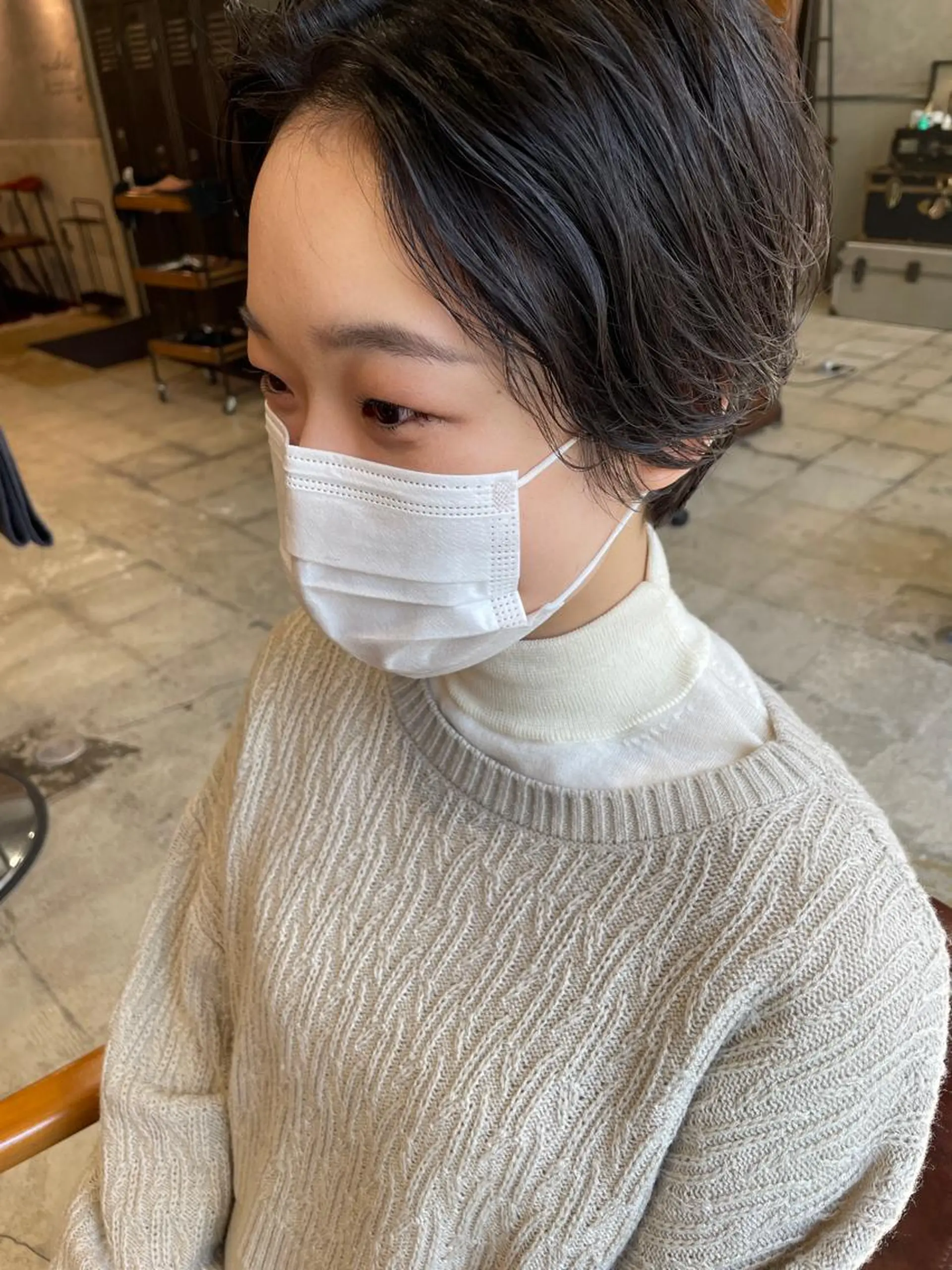 ショート カット パーマ トリートメント さの あやねのヘアスタイル