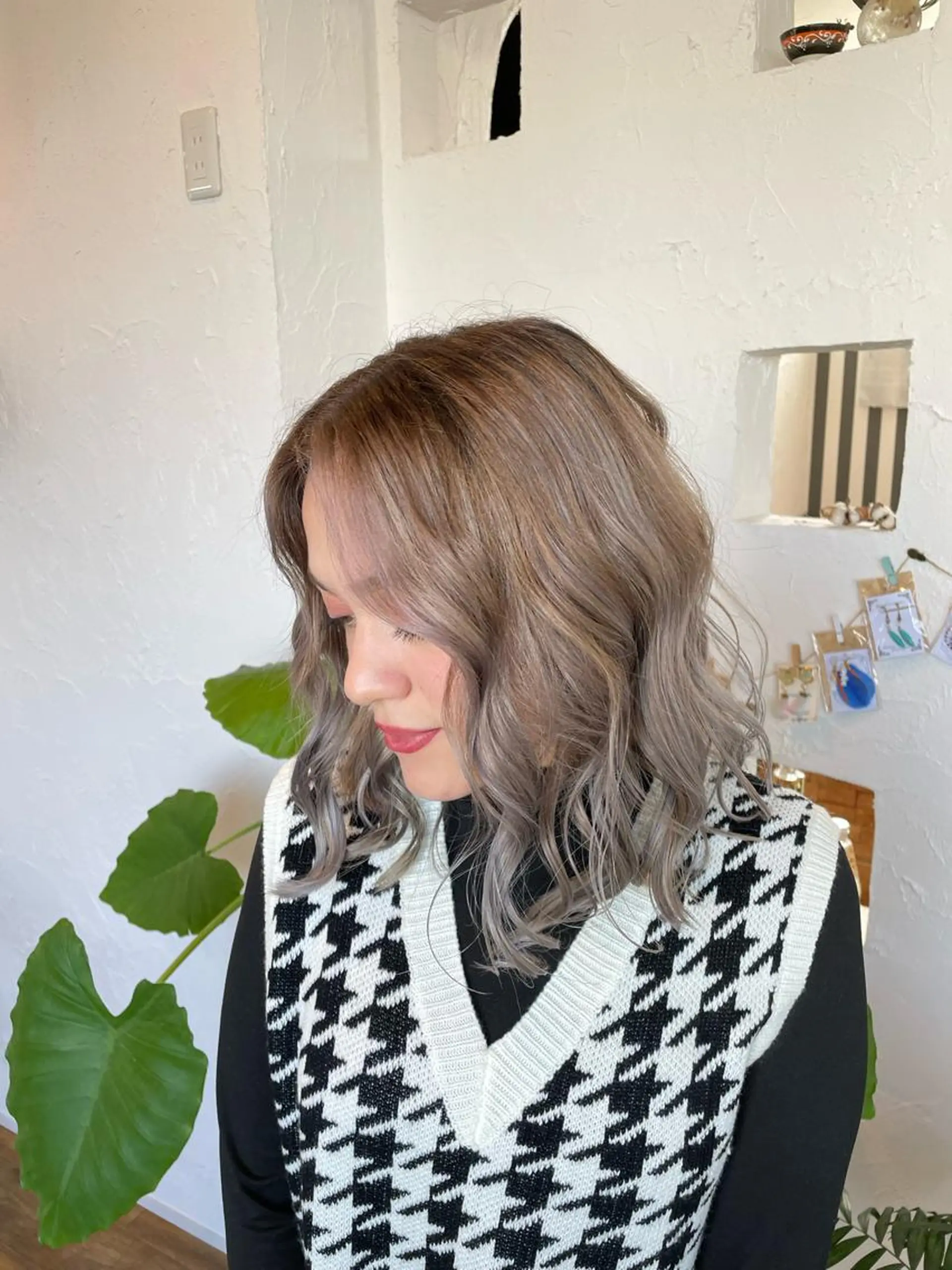 ミディアム カラー ヘアカラー 🌸小掛🌸 豊橋外国人風カラーのヘアスタイル