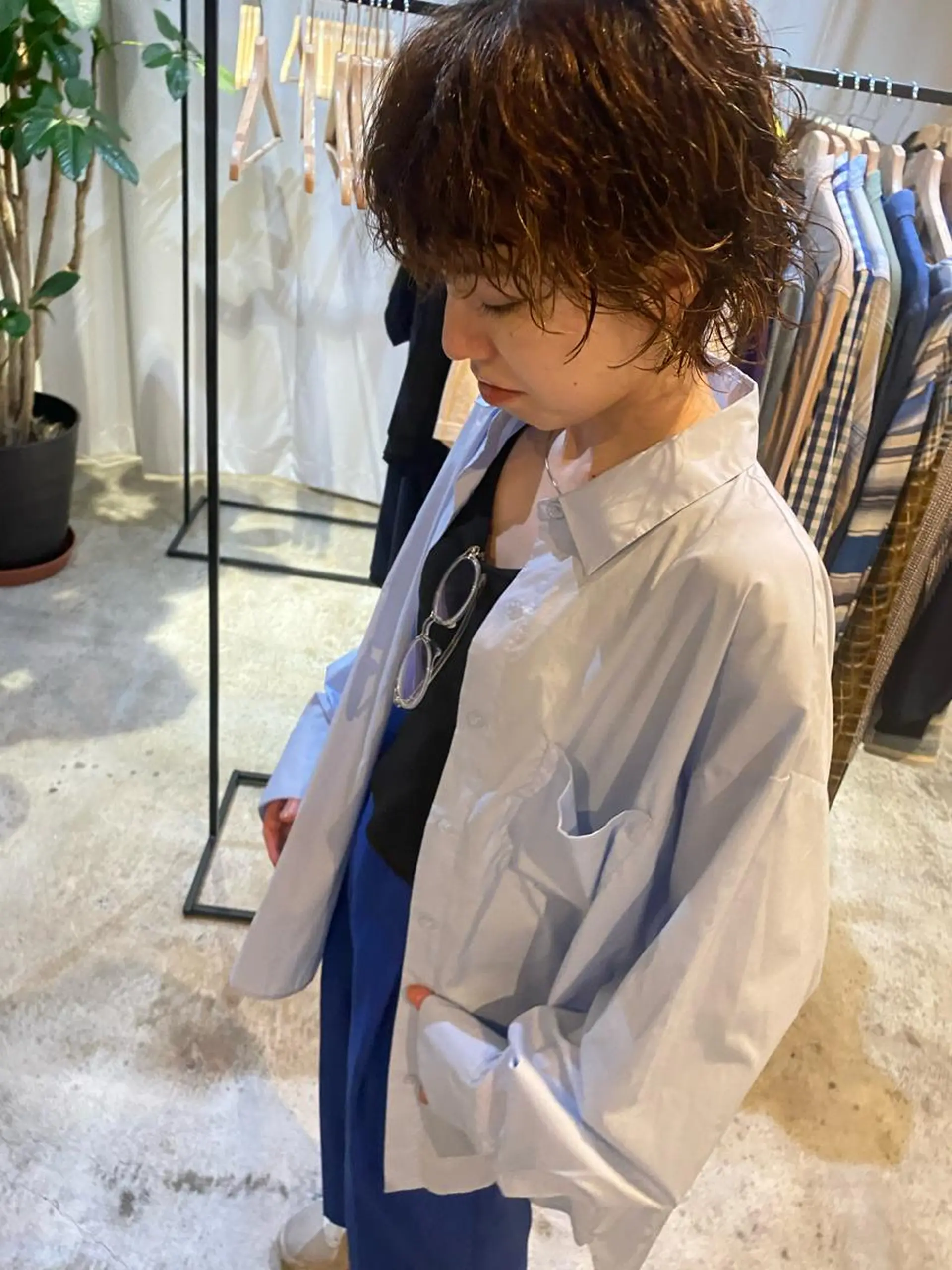 ショート カラー パーマ カット パーマ トリートメント Hayashi Shioriのヘアスタイル