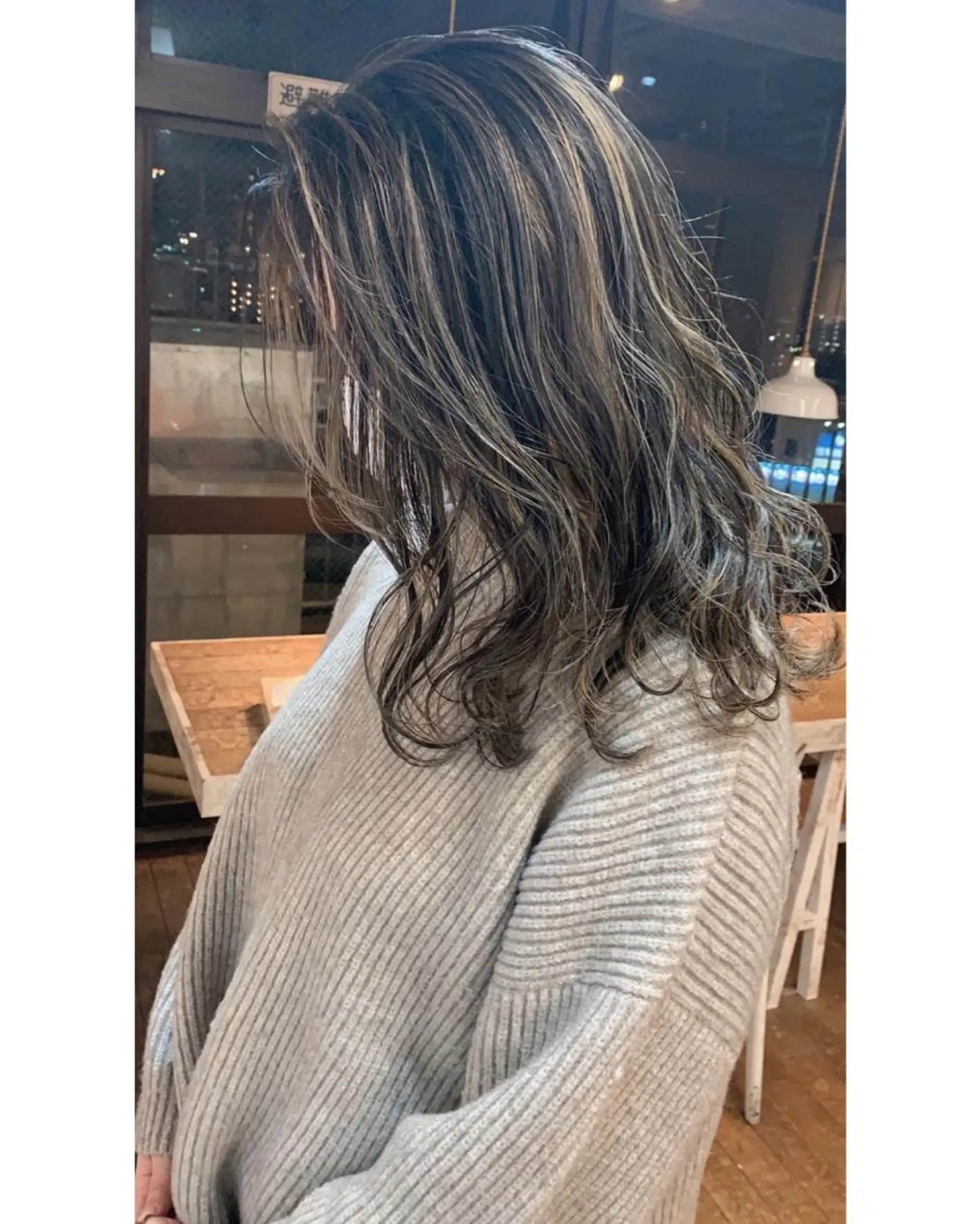 カラー バレイヤージュ ハイライトカラー Beyond（kitaro）所属・石井辰功也 フリーランス美容師のヘアスタイル