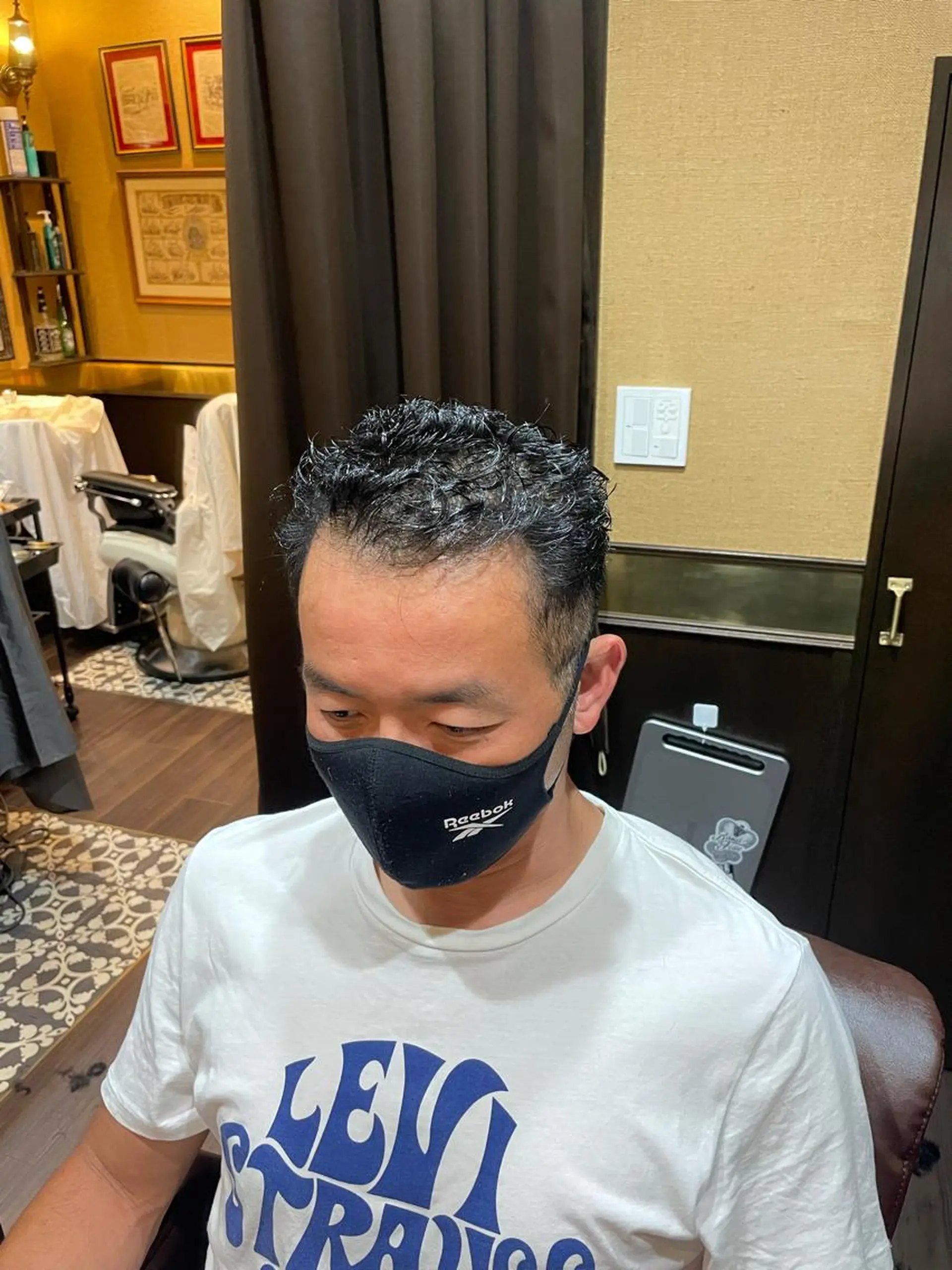 ショート メンズ オールバック ヒロ銀座　　　御徒町所属・ヒロ銀座　小林 透真のヘアスタイル