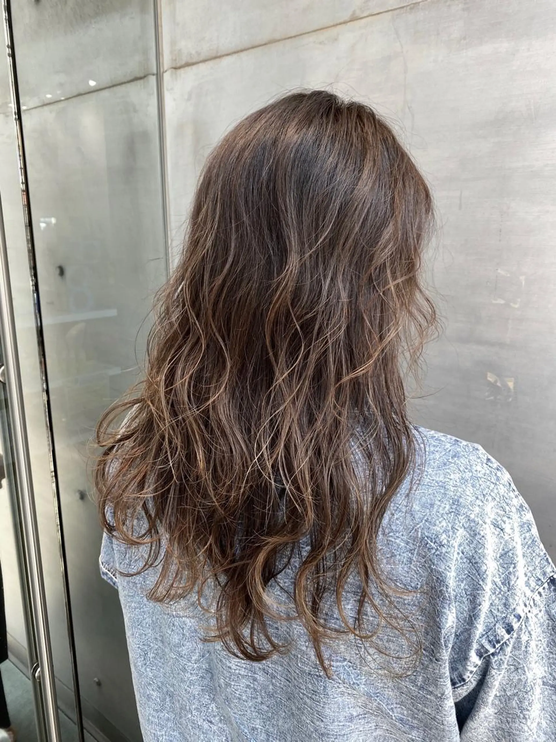 ロング カラー brace今里店店長 加井直樹のヘアスタイル