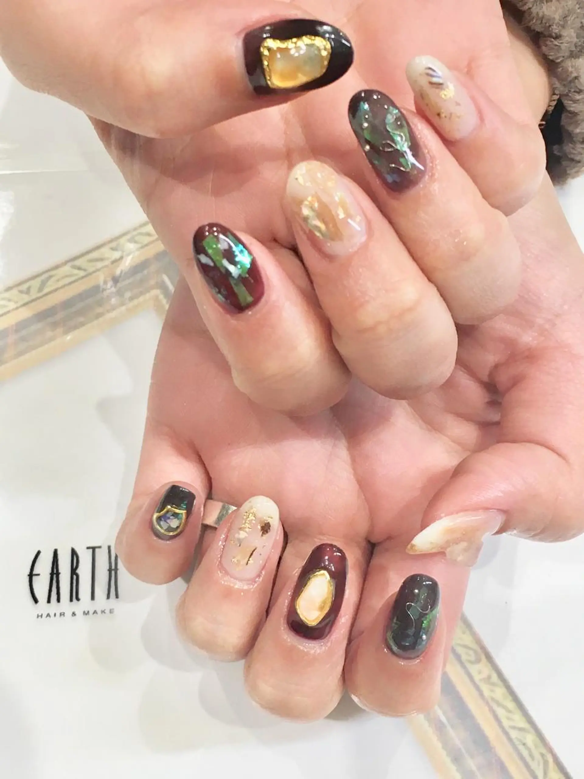 ネイル ニュアンスネイル ハンドネイル 佐藤 まりえのネイルデザイン