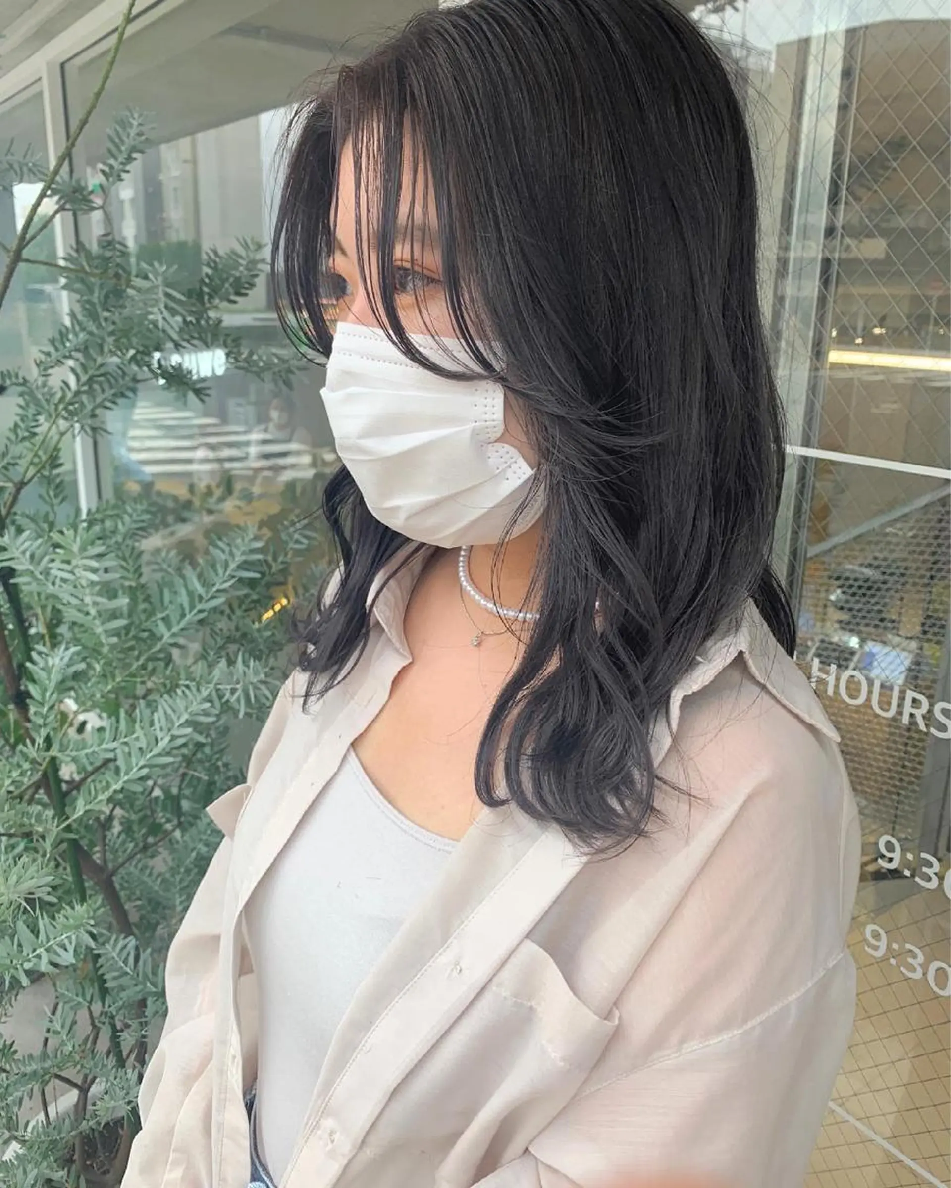 セミロング カラー 韓国ヘア/耳ツボジュ エリー♡ayumuのヘアスタイル