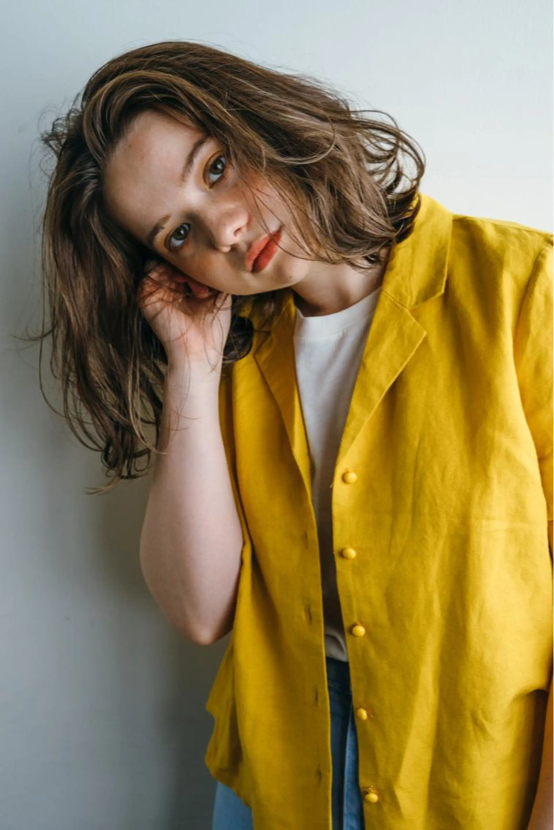 ミディアム カラー ハイライトカラー ボブ ハイライト 新宿/美髪矯正 髪質改善/韓国風山本のヘアスタイル