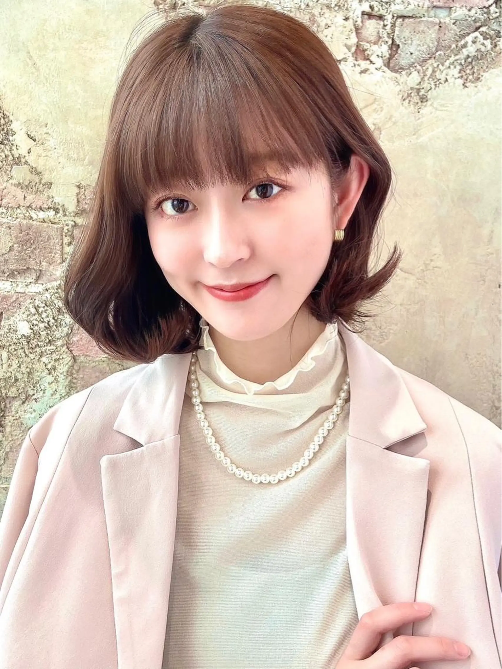ショート カラー パーマ ヘアアレンジ ボブ 韓国風ヘア 似合わせカット Surpass所属・🌈小顔似合わせ SHIHO🌈のヘアスタイル