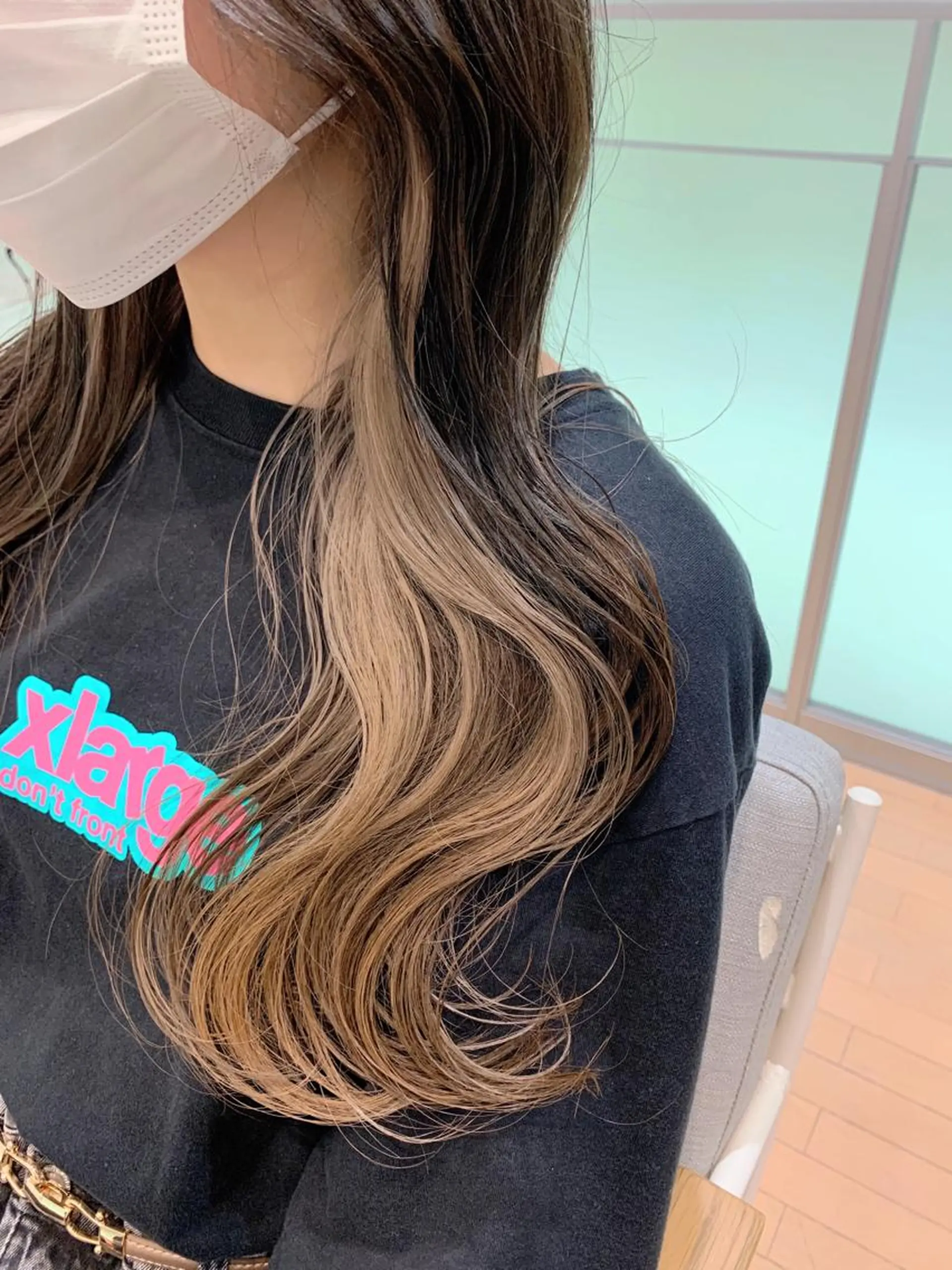 カラー ベージュカラー ホワイトベージュ 村松 萌のヘアスタイル