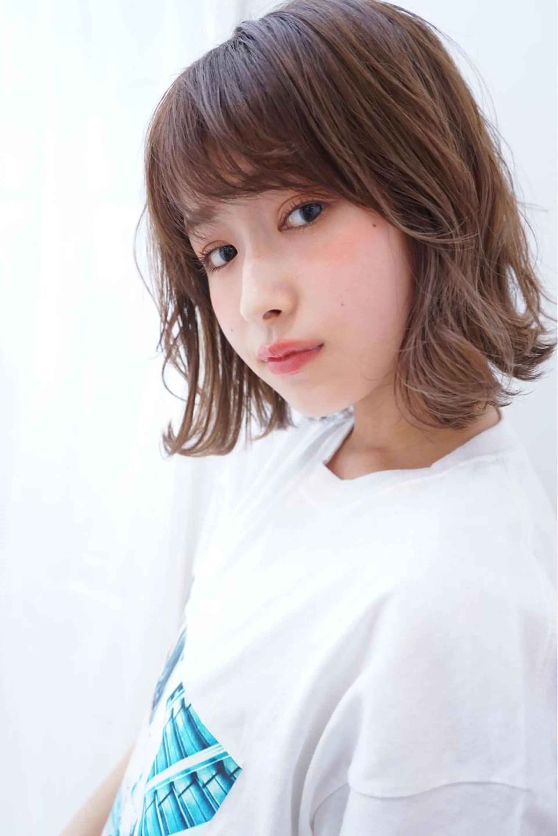 ミディアム カラー ベージュカラー グラデーションカラー ✨カラー支持No.1 🧸ワキ カナコ🧸のヘアスタイル