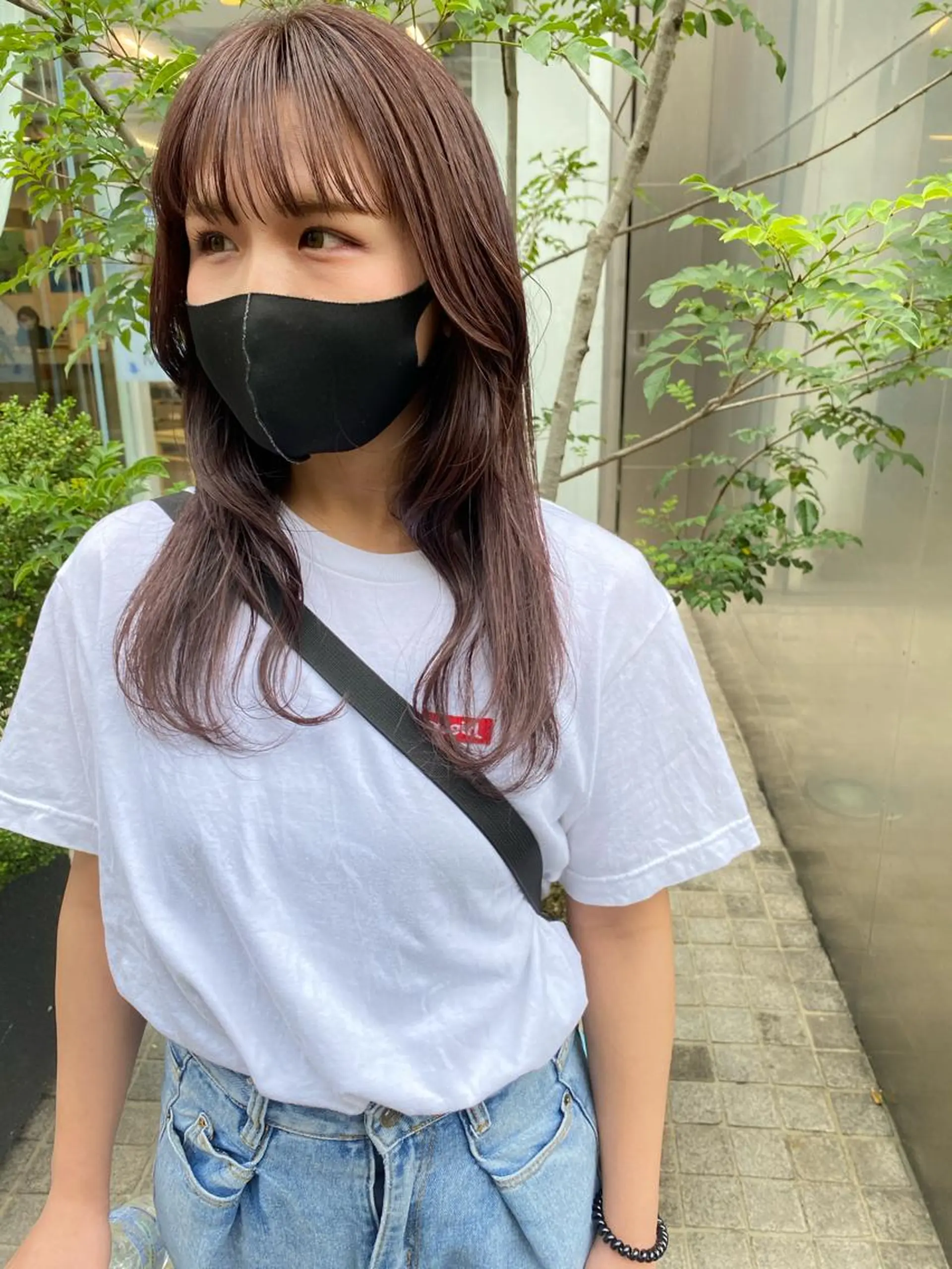 セミロング カラー パーマ ヘアアレンジ メンズ キッズ ネイル マツエク・マツパ umu.［韓国ヘア /ダウンパーマ］のヘアスタイル