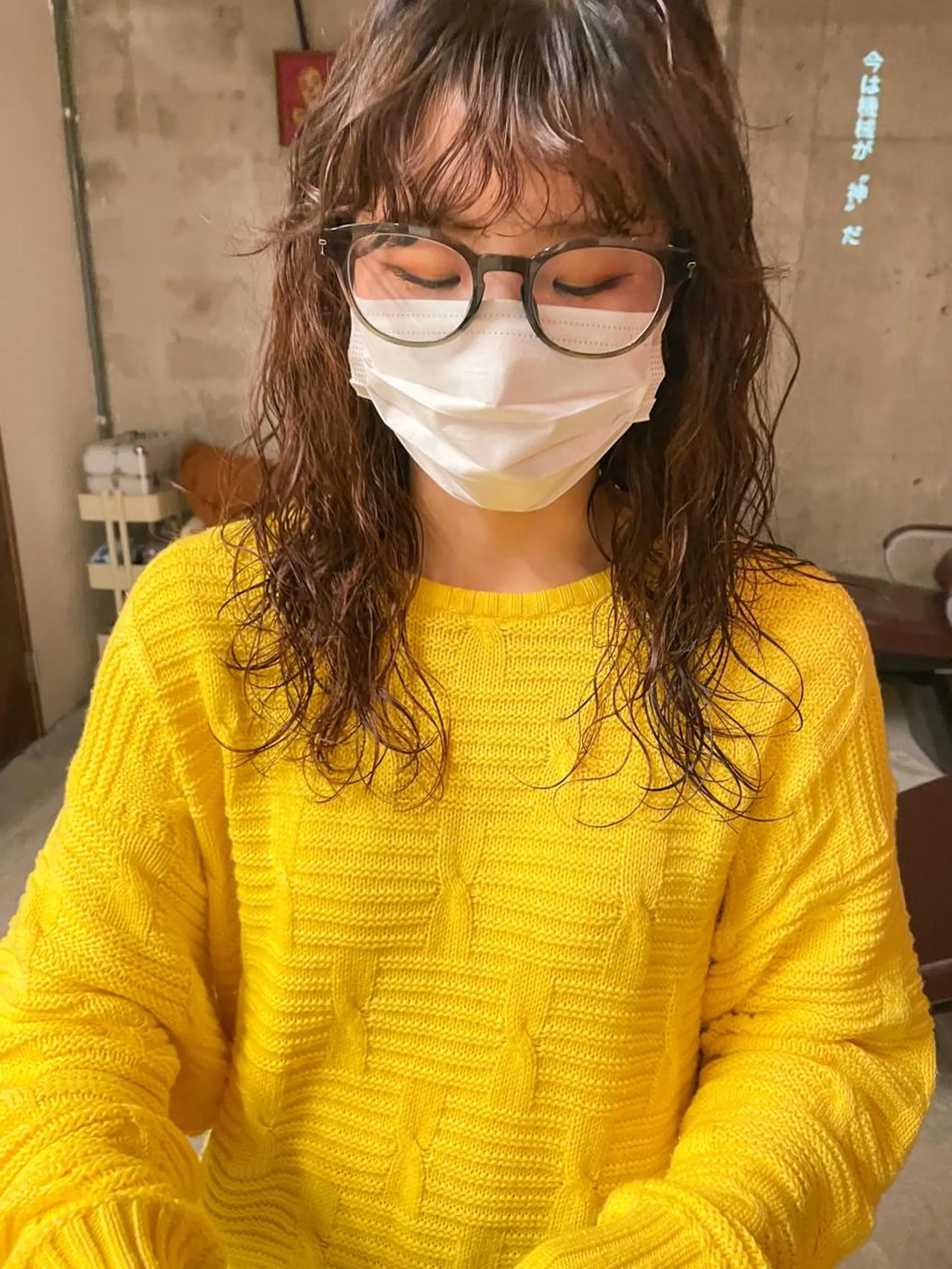 ロング パーマ パーマ/レイヤー 岩山丈一郎のヘアスタイル